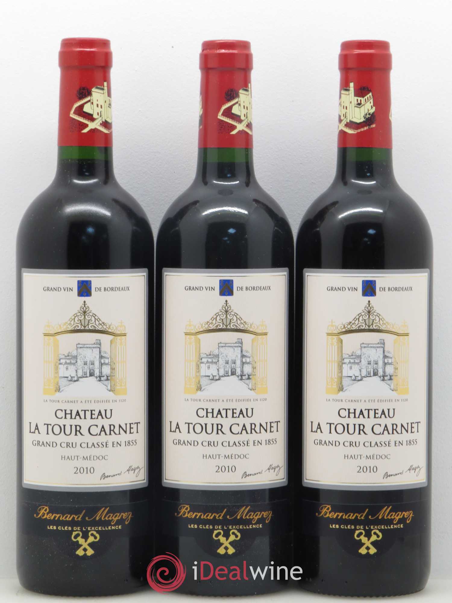 Château la Tour Carnet 4ème Grand Cru Classé 2010 - Lotto di 6 bottiglie - 2