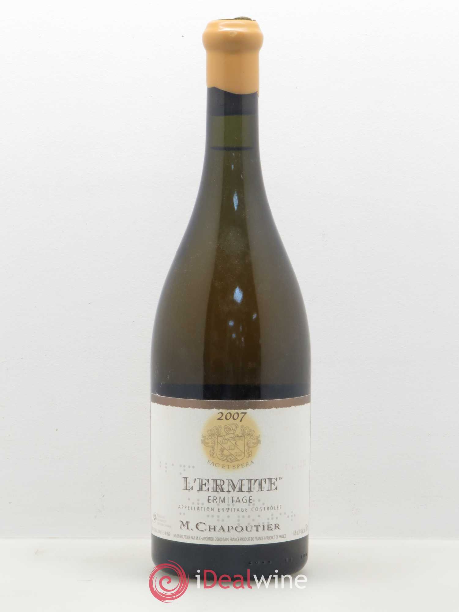 Hermitage Ermitage l'Ermite Chapoutier 2007 - Lot de 1 bouteille - 0
