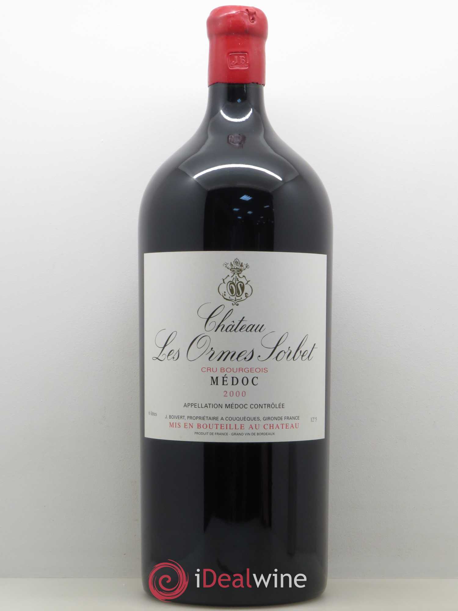 Château les Ormes Sorbet Cru Bourgeois 2000 - Lot de 1 impériale - 0