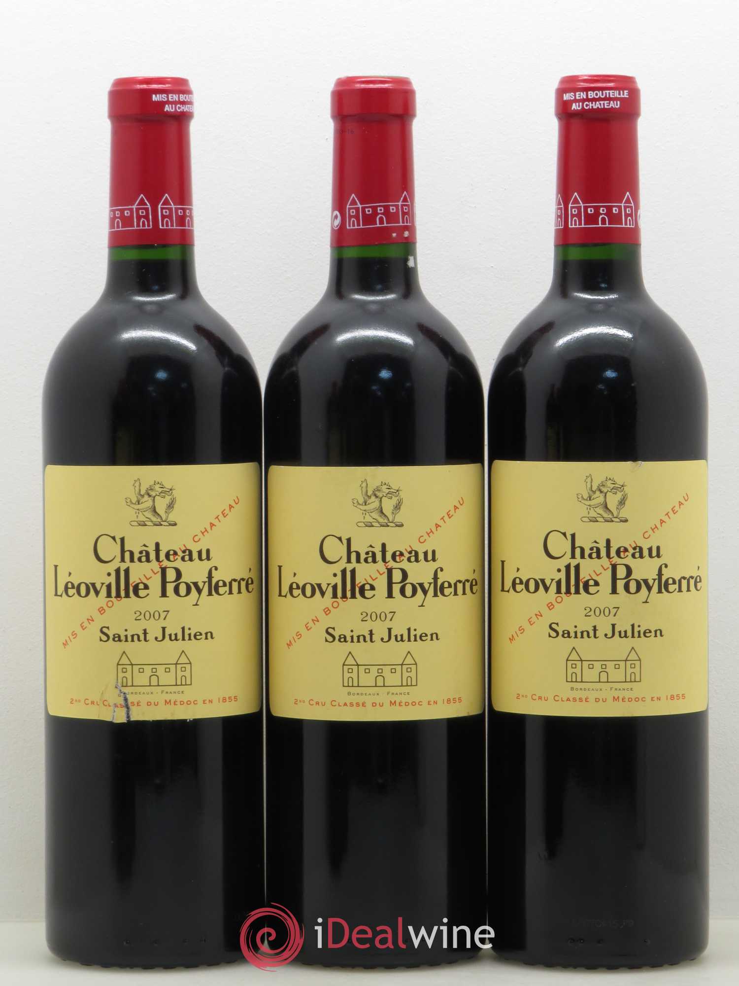 Château Léoville Poyferré 2ème Grand Cru Classé 2007 - Lot de 5 bouteilles - 1