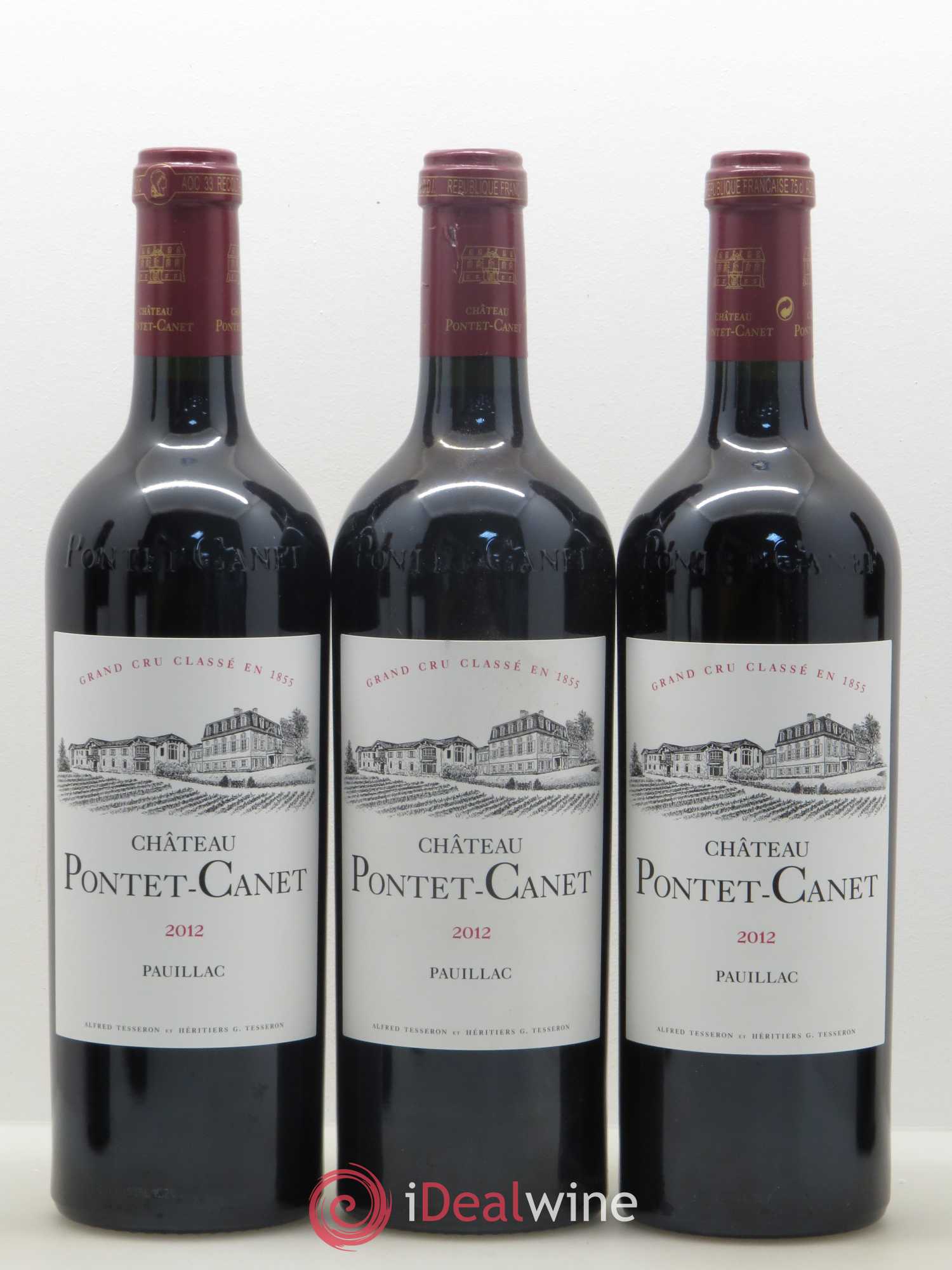 Château Pontet Canet 5ème Grand Cru Classé 2012 - Lot de 6 bouteilles - 2