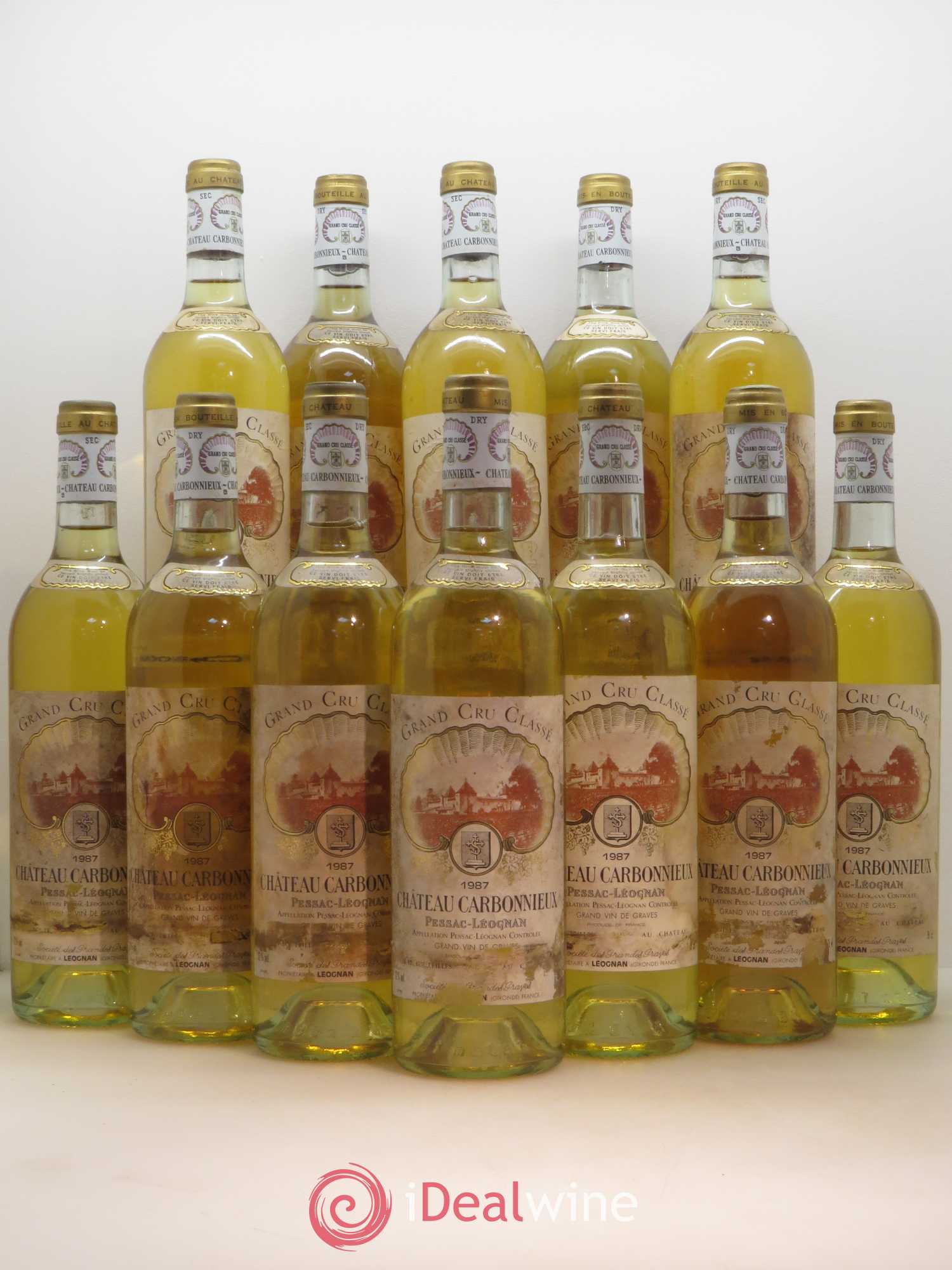 Château Carbonnieux Cru Classé de Graves 1987 - Lot de 12 bouteilles - 0