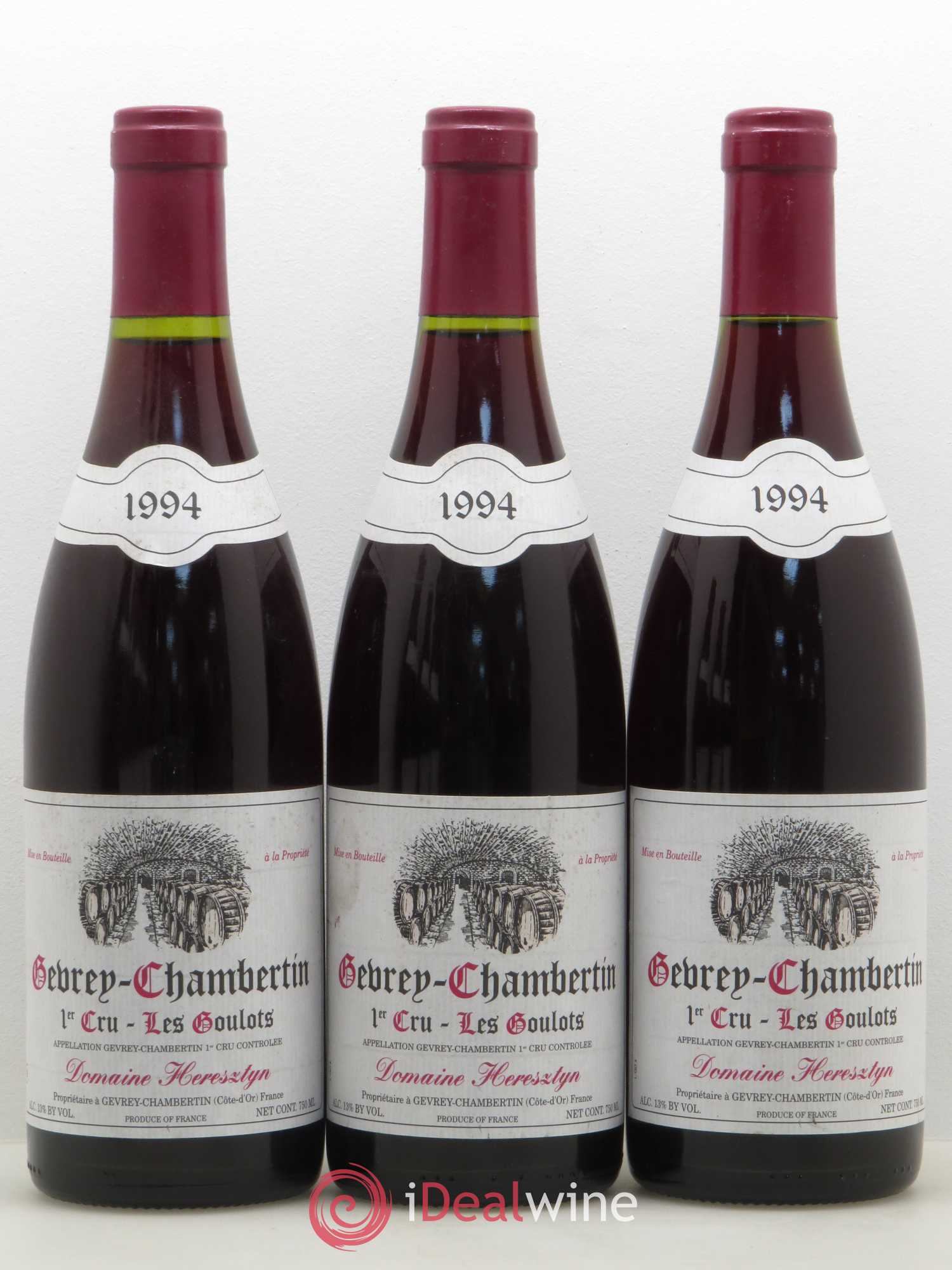 Gevrey-Chambertin 1er Cru Les Goulots Herestyn 1994 - Posten von 6 Flaschen - 2