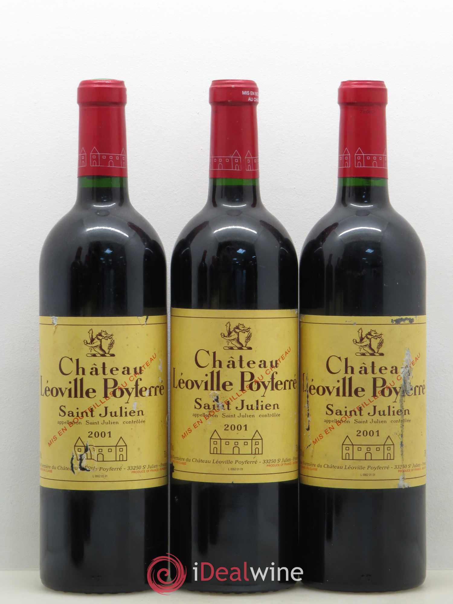 Château Léoville Poyferré 2ème Grand Cru Classé 2001 - Lot de 6 bouteilles - 2