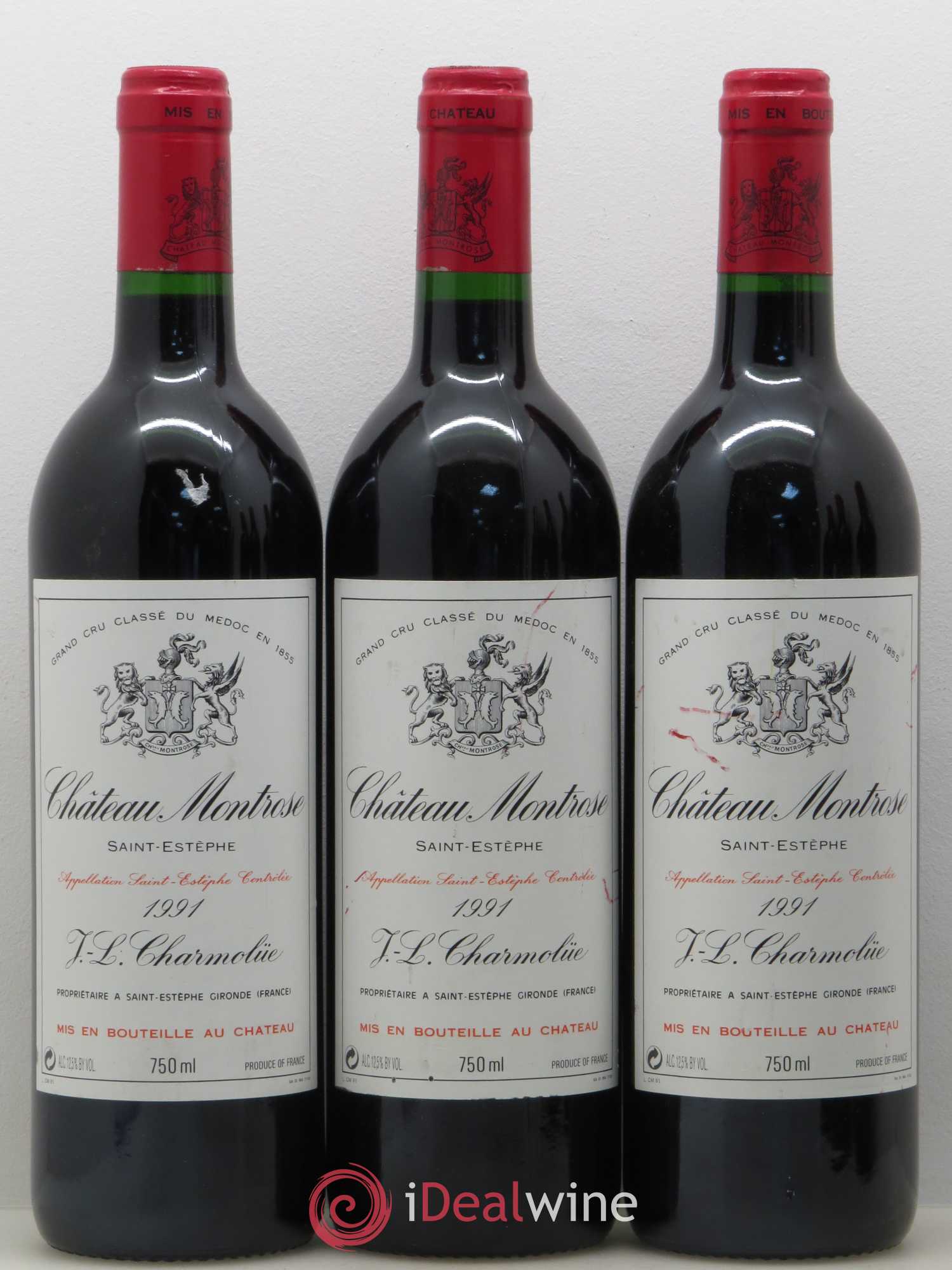 Château Montrose 2ème Grand Cru Classé 1991 - Lot de 6 bouteilles - 1