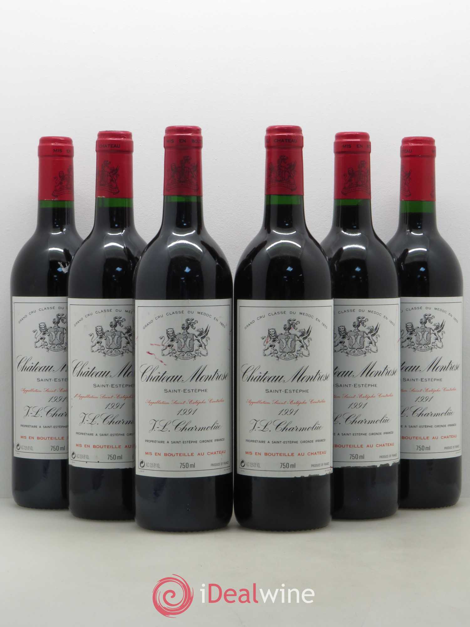 Château Montrose 2ème Grand Cru Classé 1991 - Lot de 6 bouteilles - 0