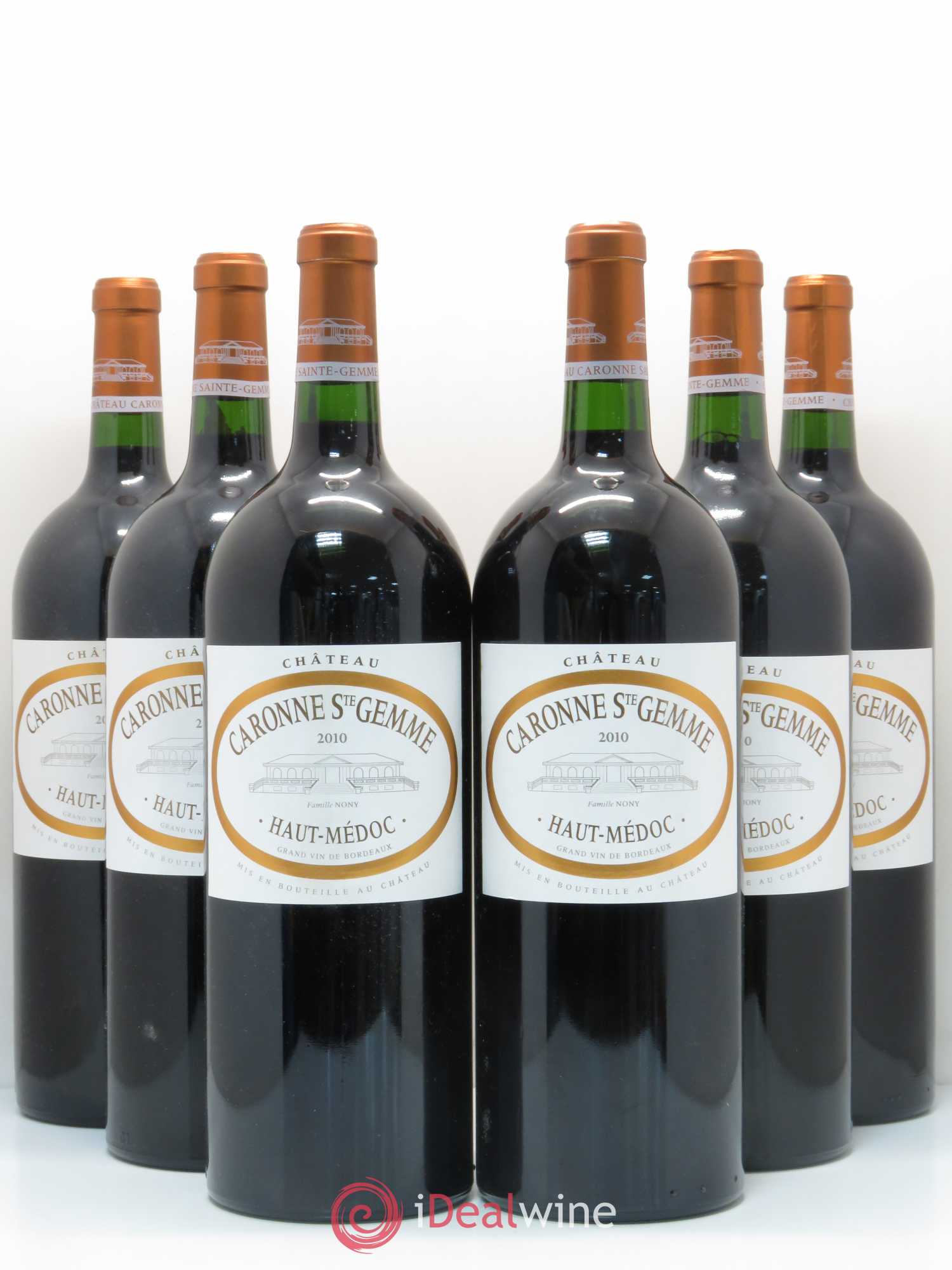 Château Caronne Sainte-Gemme Cru Bourgeois 2010 - Lot of 6 magnums - 0