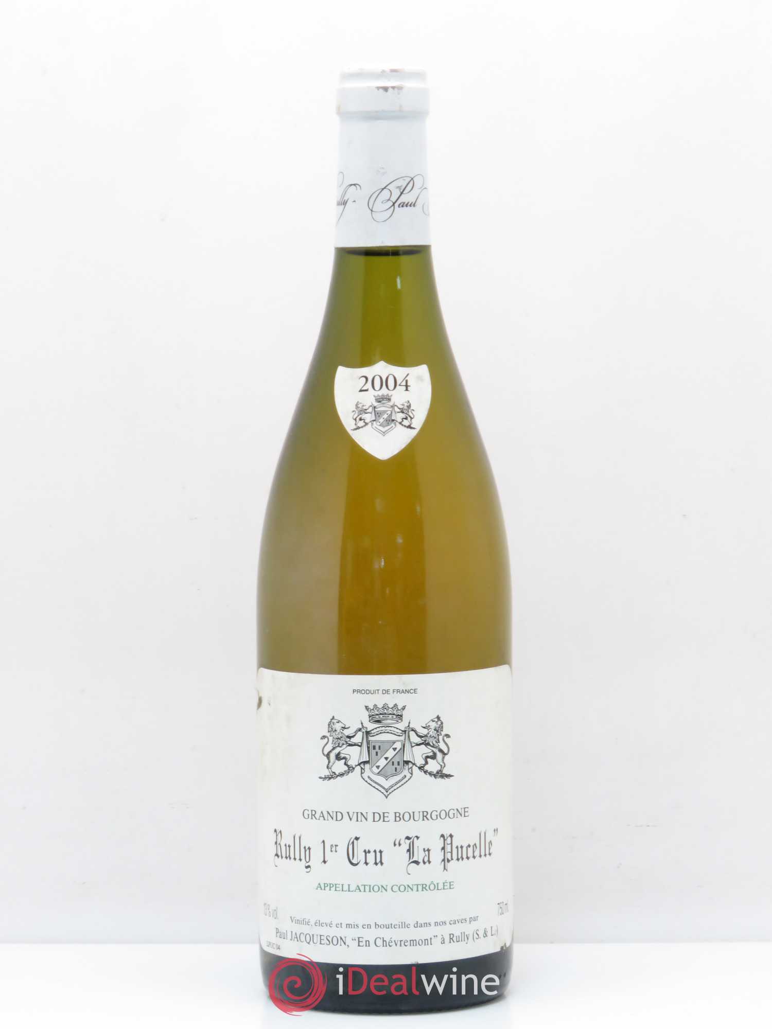 Rully 1er Cru La Pucelle Paul & Marie Jacqueson 2004 - Lot de 1 bouteille - 0