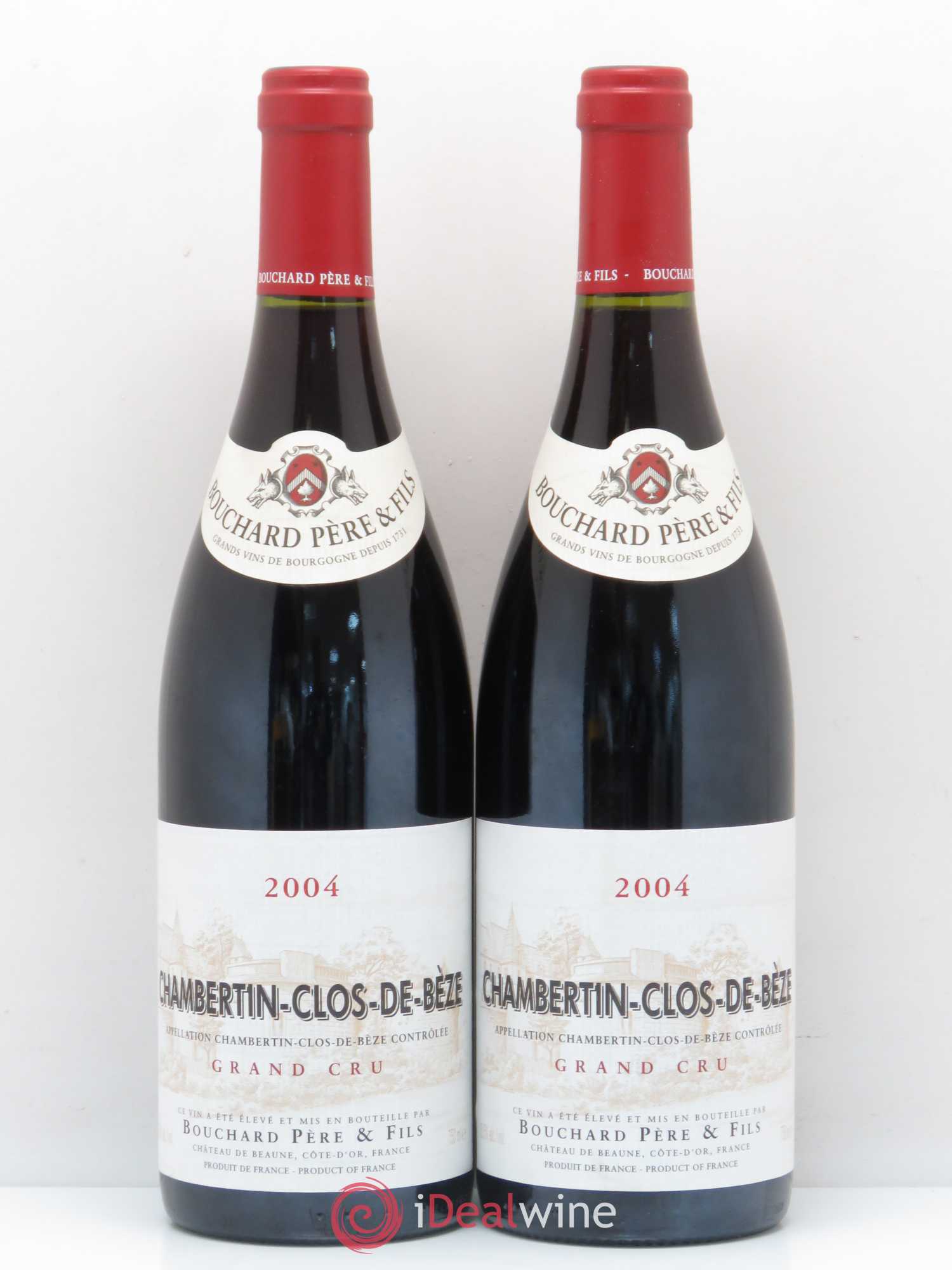 Chambertin Clos de Bèze Grand Cru Bouchard Père & Fils 2004 - Lot de 2 bouteilles - 0
