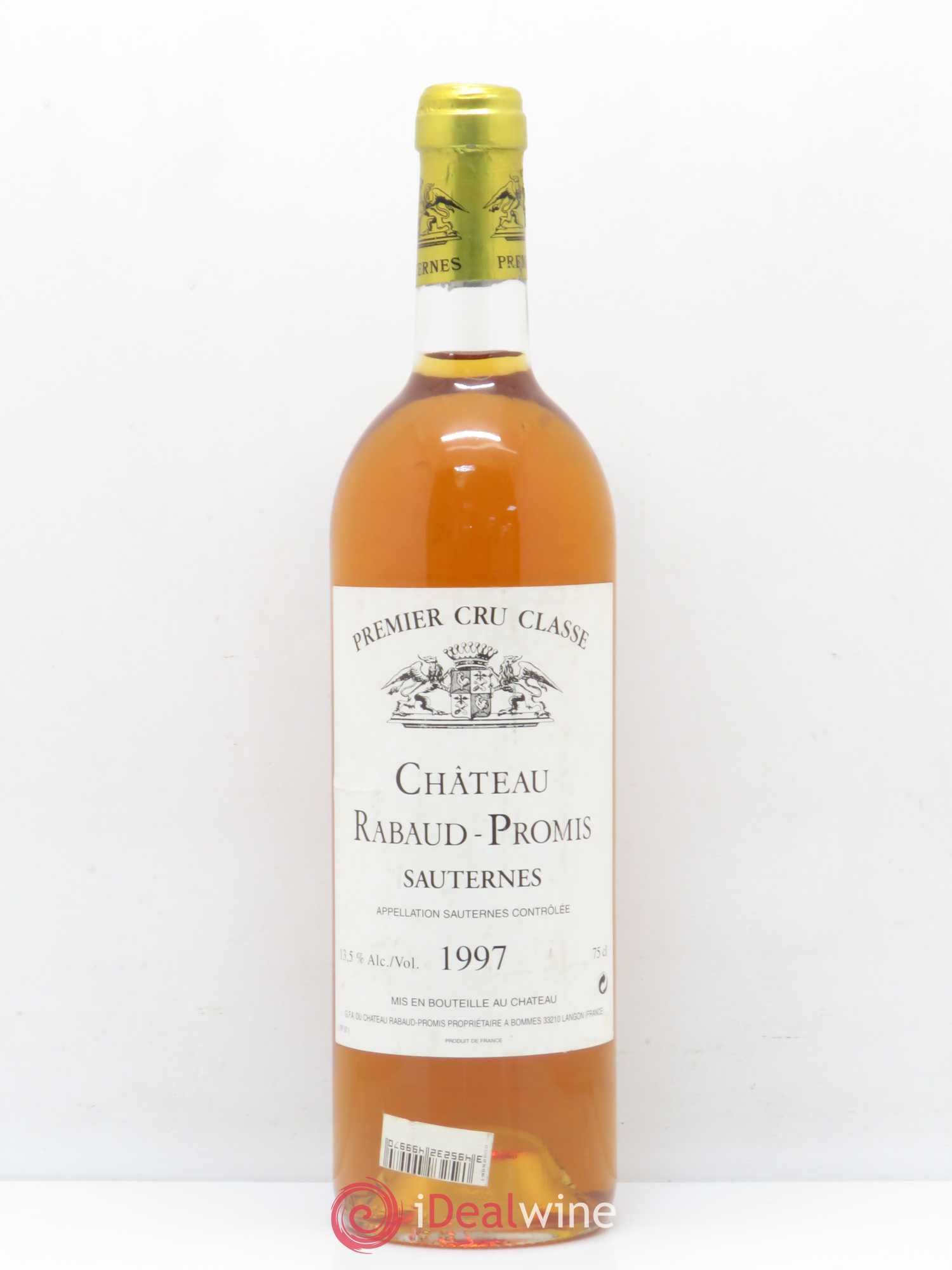 Château Rabaud Promis 1er Grand Cru Classé 1997 - Lotto di 1 bottiglia - 0