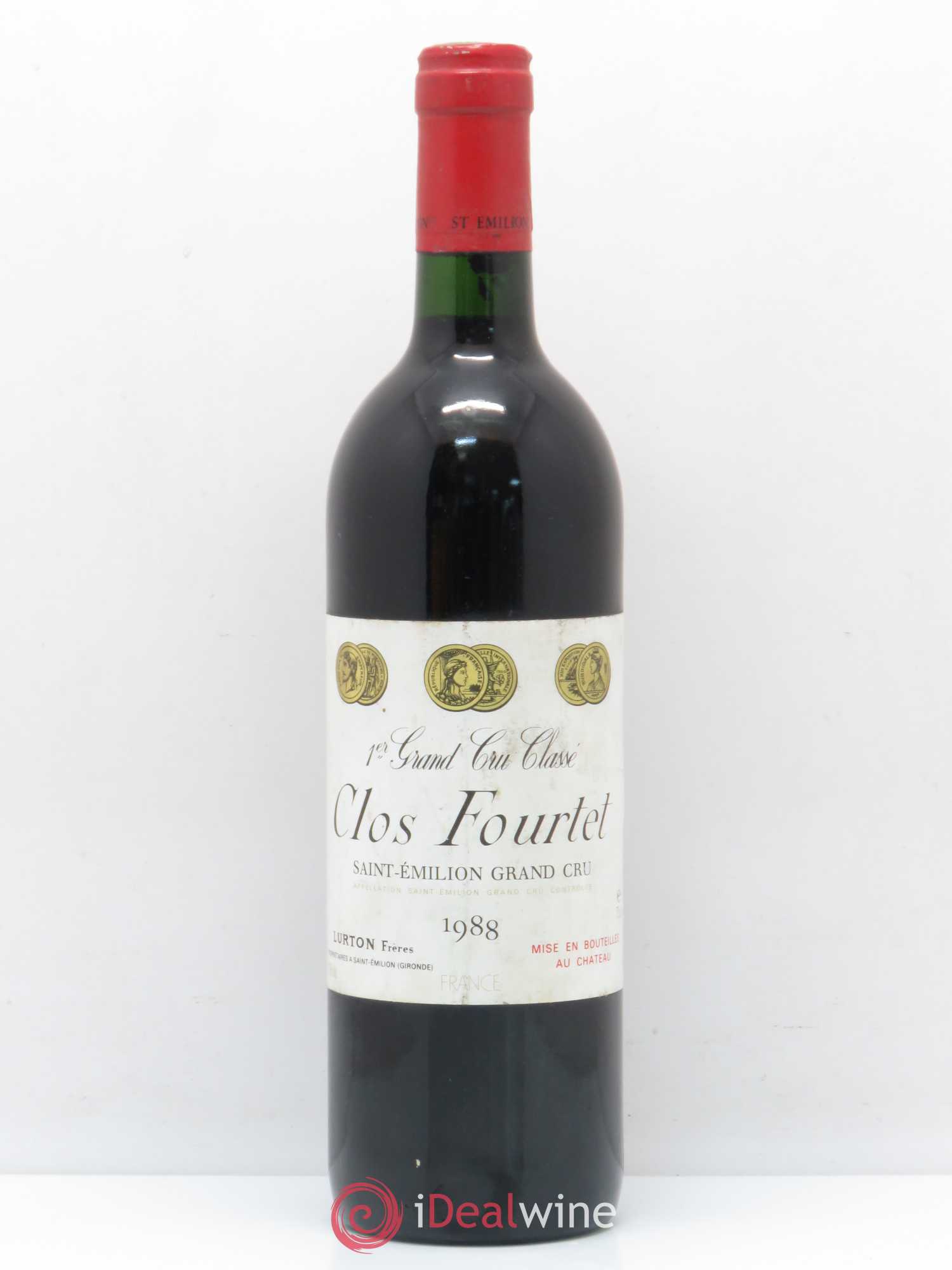 Clos Fourtet 1er Grand Cru Classé B 1988 - Lot de 1 bouteille - 0