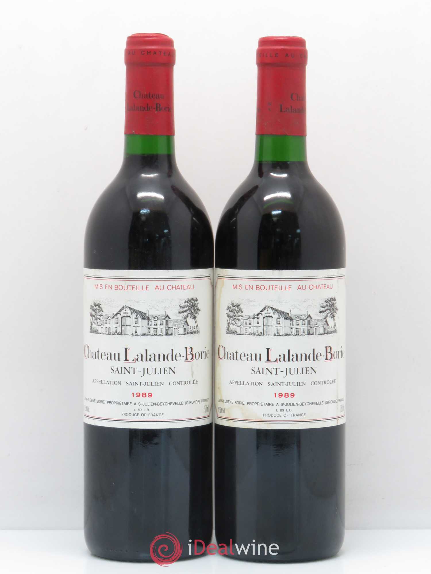 Château Lalande Borie 1989 - Lot de 2 bouteilles - 0