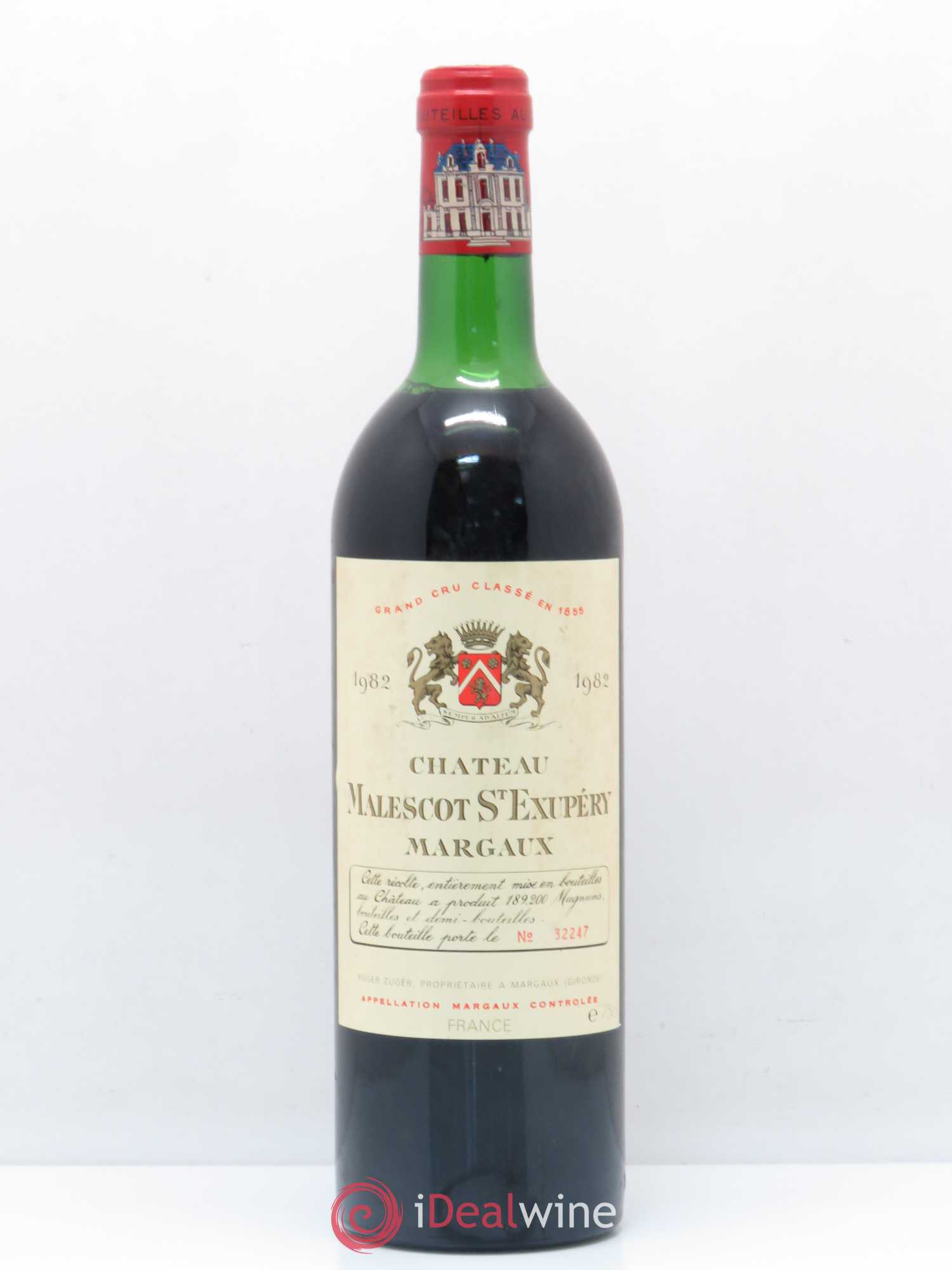 Château Malescot Saint-Exupéry 3ème Grand Cru Classé 1982 - Lot de 1 bouteille - 0