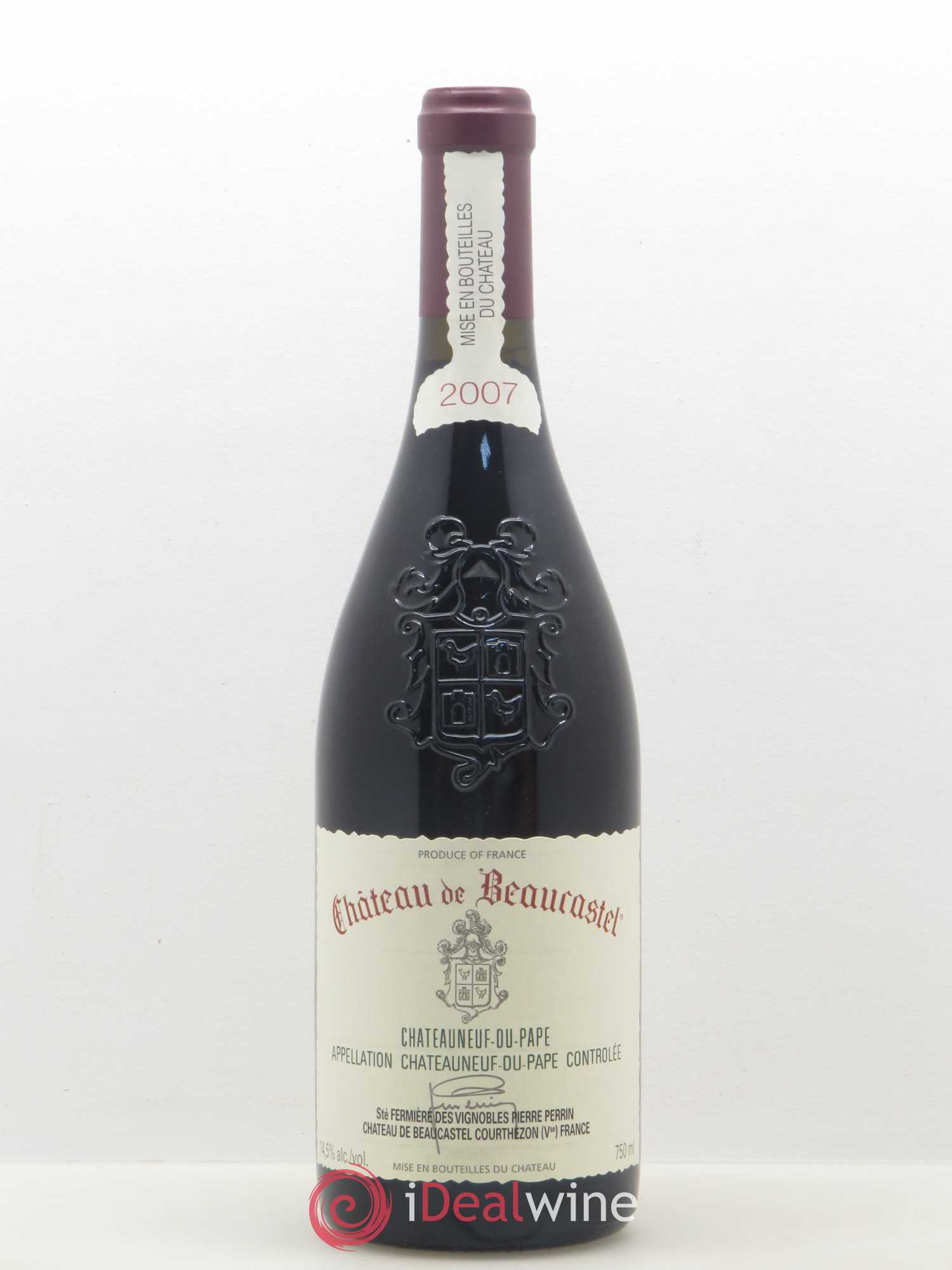 Châteauneuf-du-Pape Château de Beaucastel Famille Perrin 2007 - Lot de 1 bouteille - 0