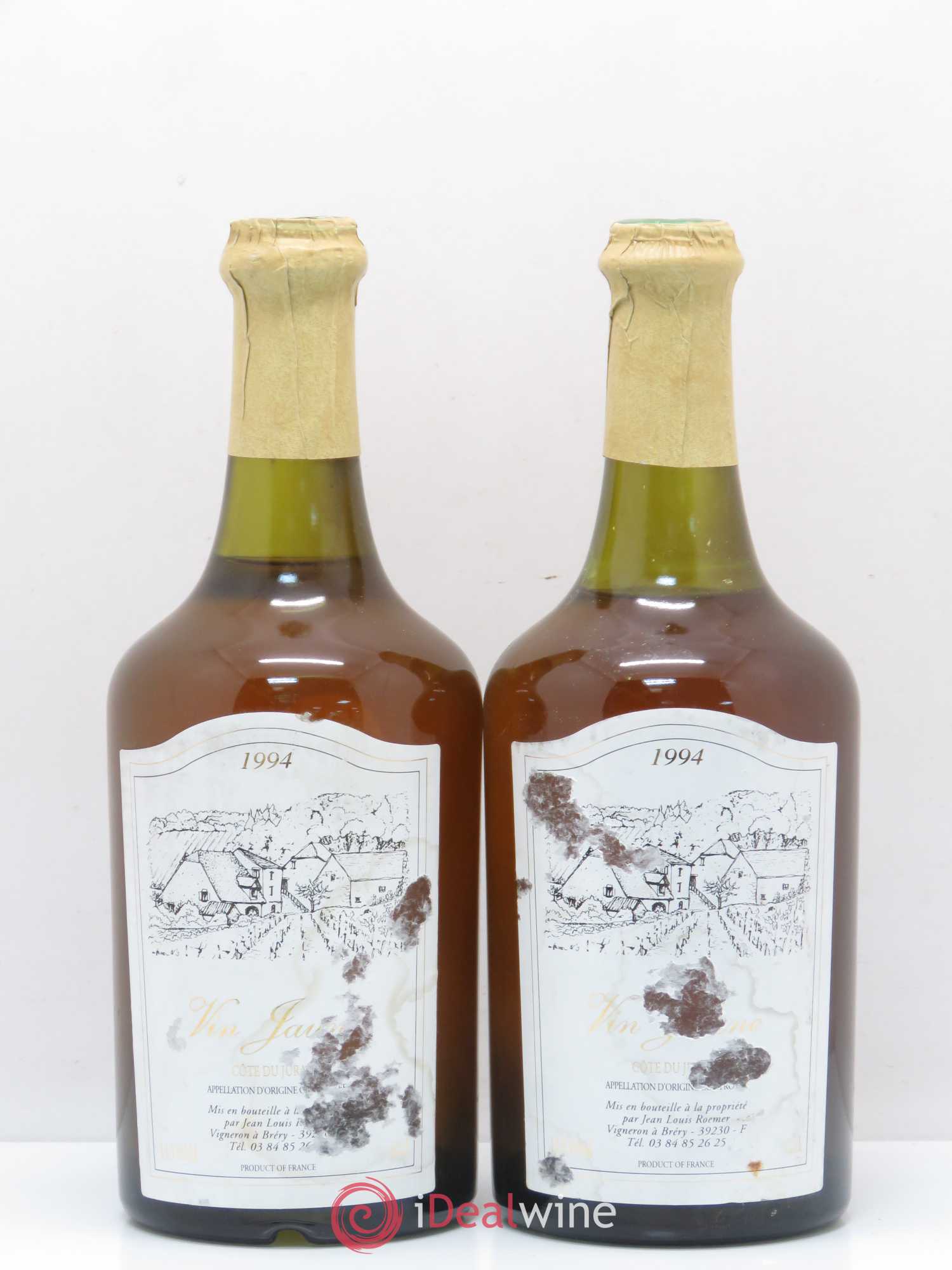 Arbois Vin Jaune Jean-Louis Roemer 1994 - Lotto di 2 bottiglie - 0