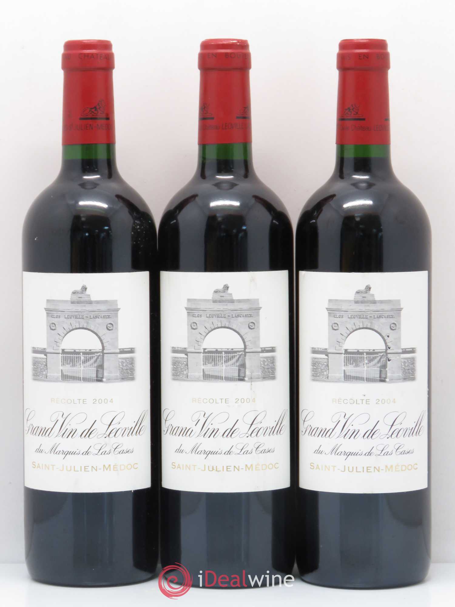 Château Léoville Las Cases 2ème Grand Cru Classé 2004 - Lot de 3 bouteilles - 0