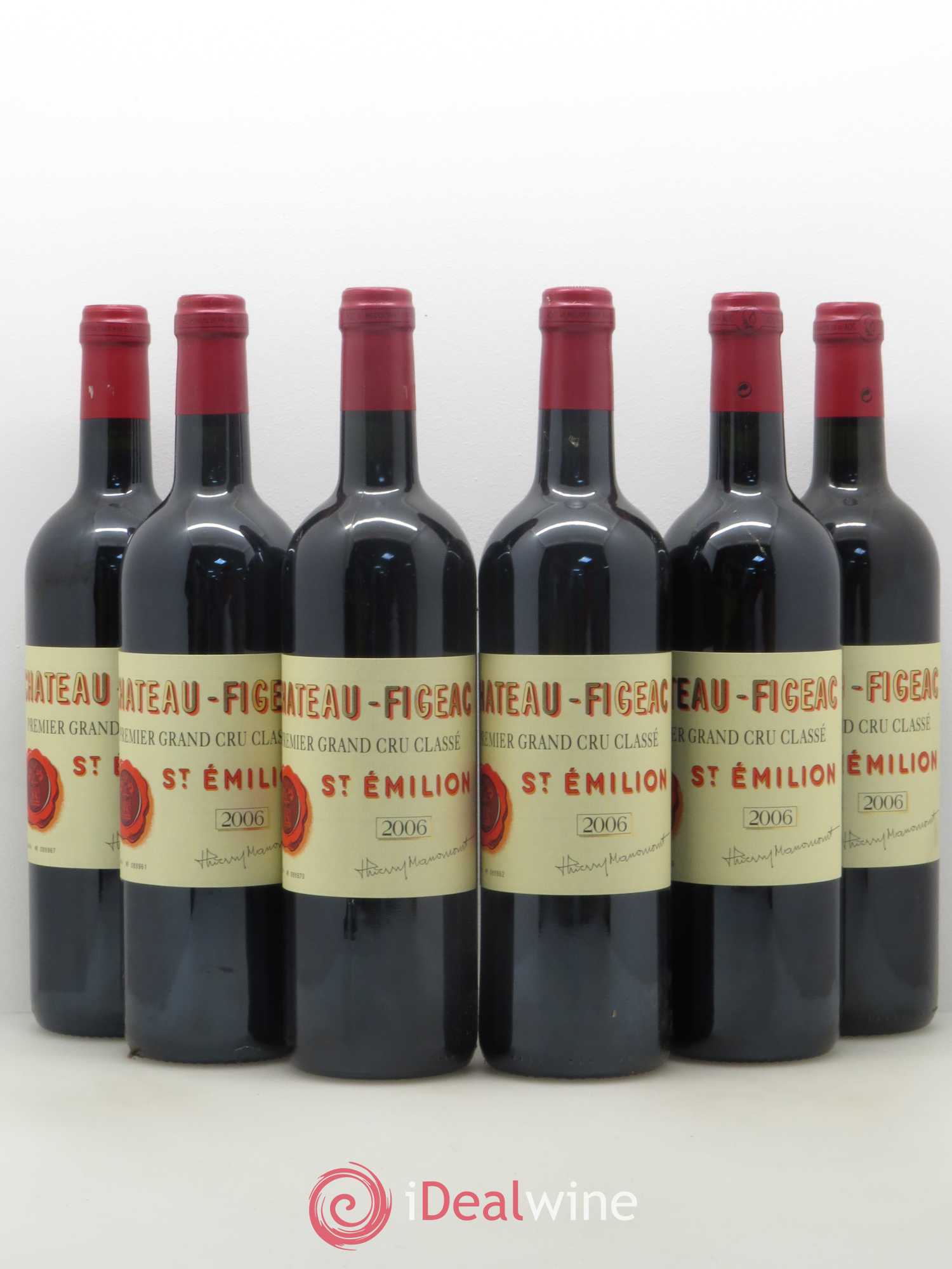 Château Figeac 1er Grand Cru Classé A 2006 - Lot de 6 bouteilles - 0