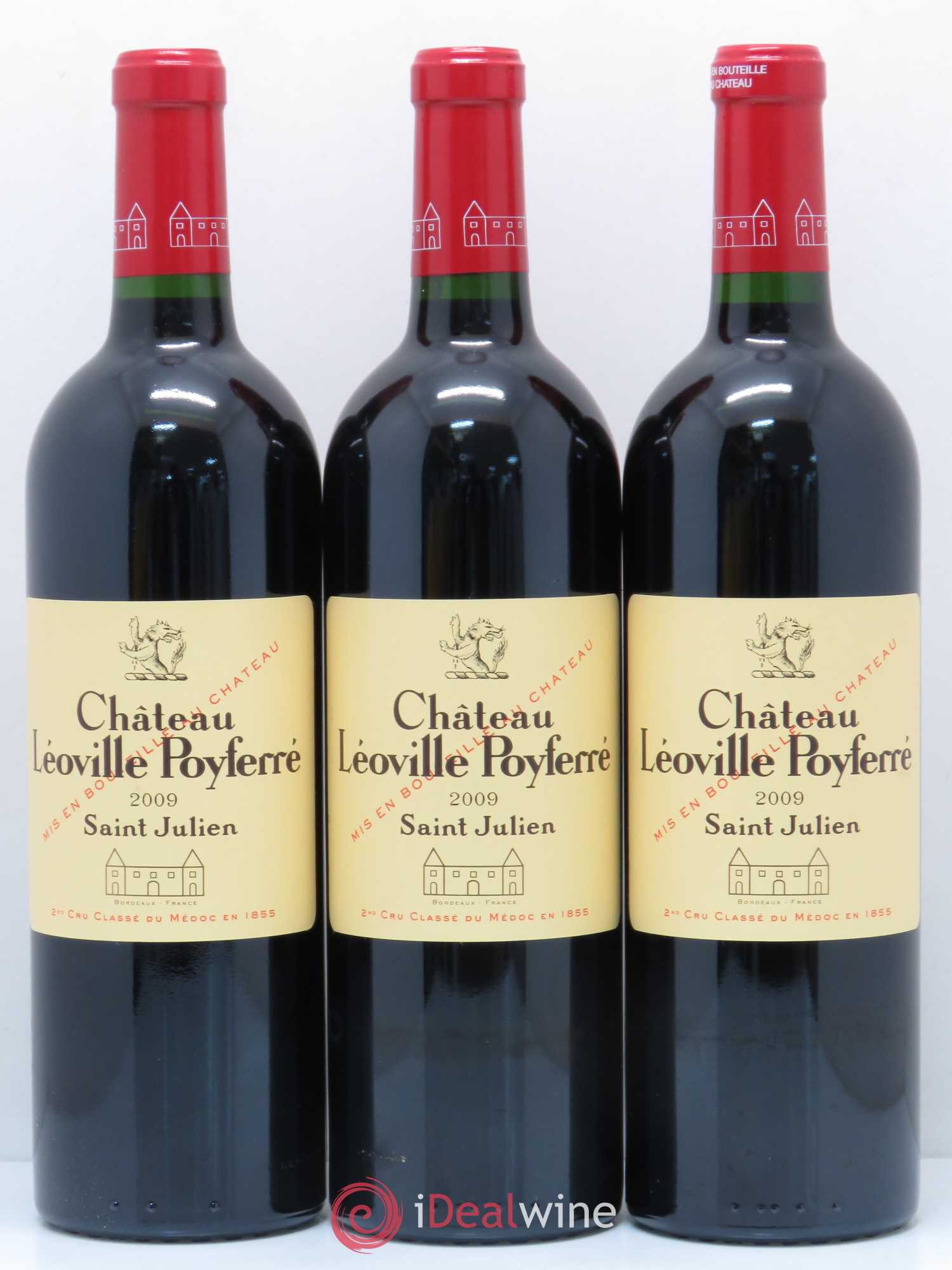 Château Léoville Poyferré 2ème Grand Cru Classé 2009 - Lot de 3 bouteilles - 0