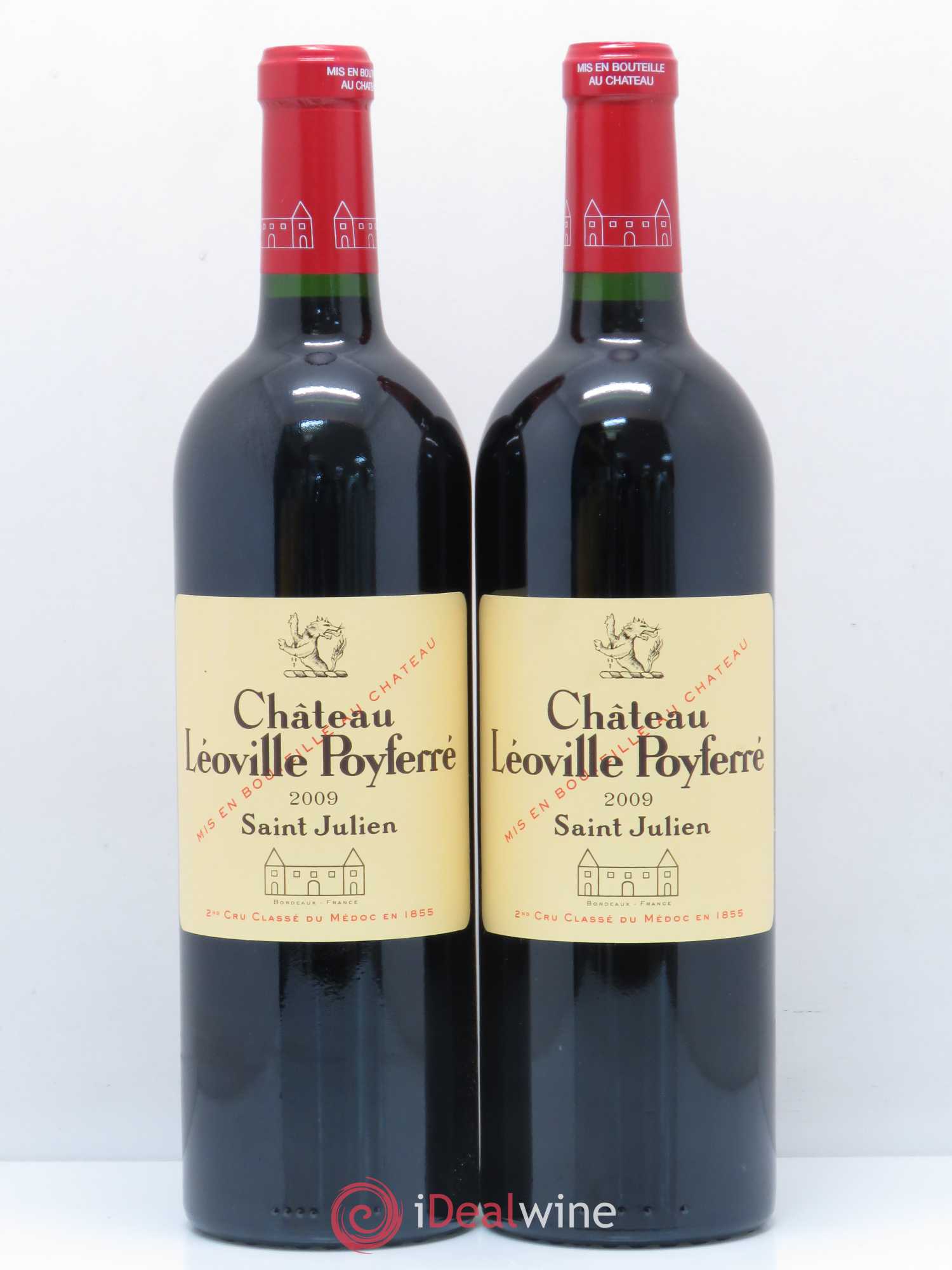 Château Léoville Poyferré 2ème Grand Cru Classé 2009 - Lot de 2 bouteilles - 0
