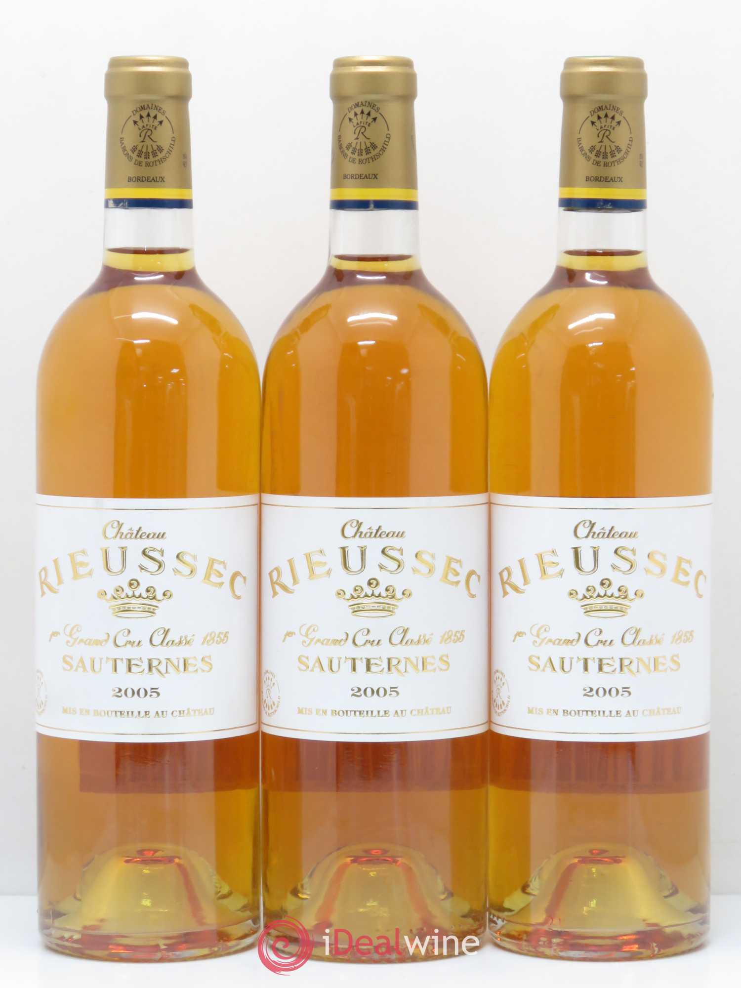 Château Rieussec 1er Grand Cru Classé 2005 - Lotto di 3 bottiglie - 0