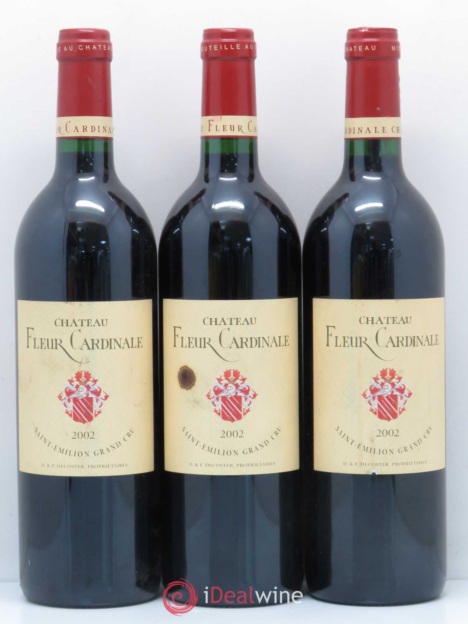 Château Fleur Cardinale Grand Cru Classé 2002 - Lot de 3 bouteilles - 0