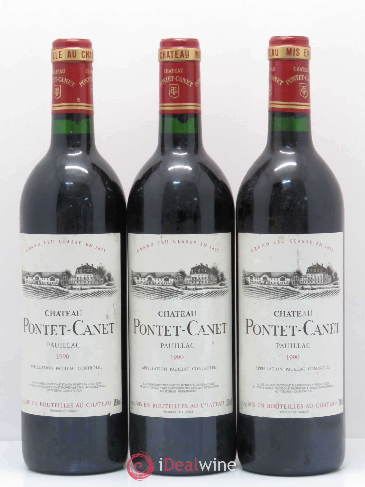 Château Pontet Canet 5ème Grand Cru Classé 1990 - Lot de 6 bouteilles - 2