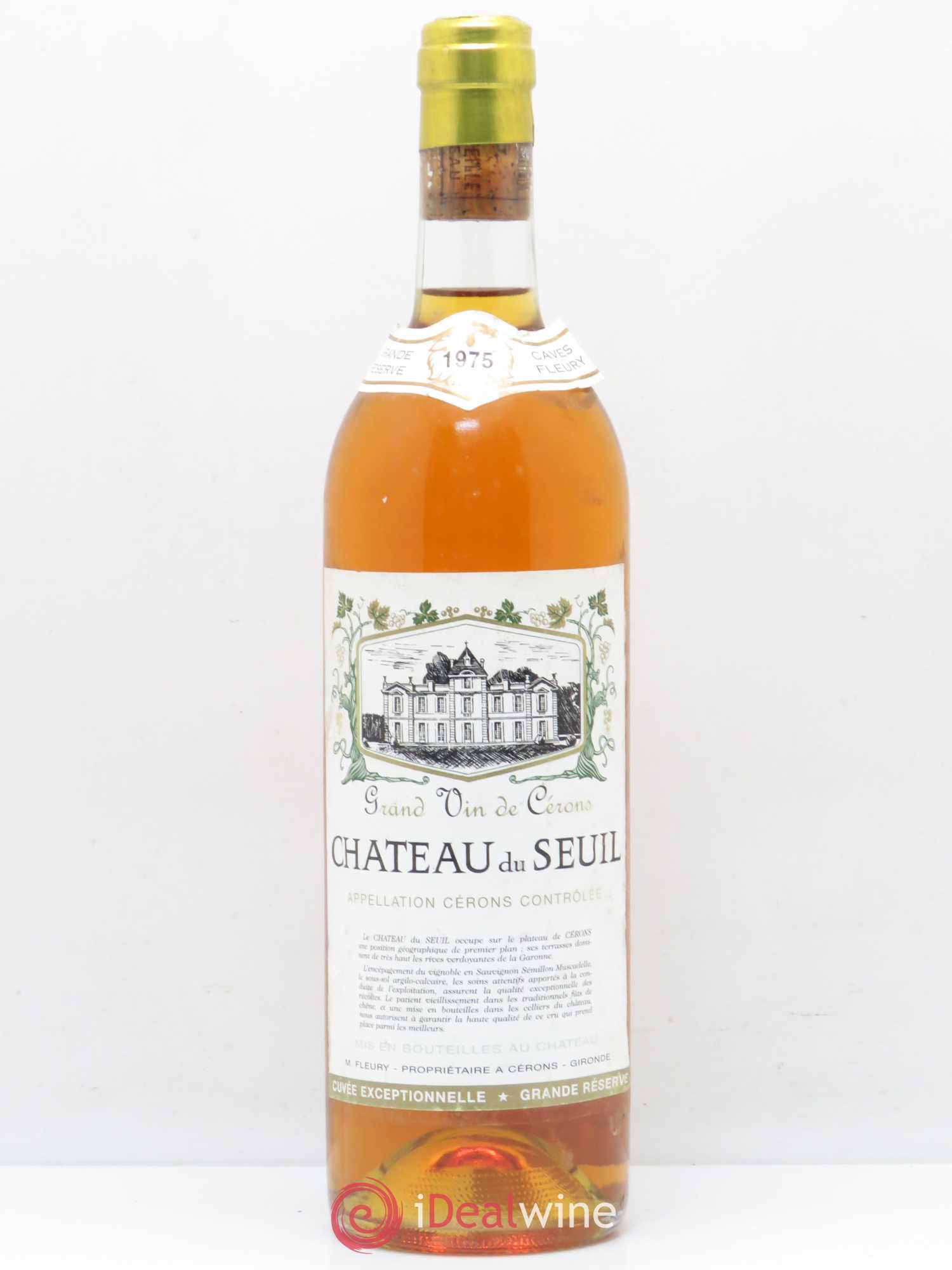 Cérons Château du Seuil 1975 - Lotto di 1 bottiglia - 0