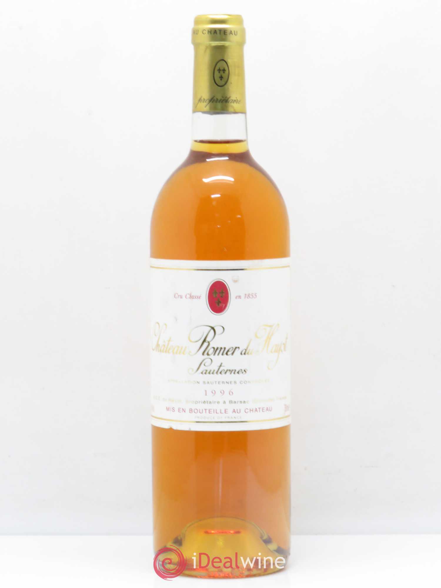 Château Romer du Hayot 2ème Grand Cru Classé 1996 - Lotto di 1 bottiglia - 0