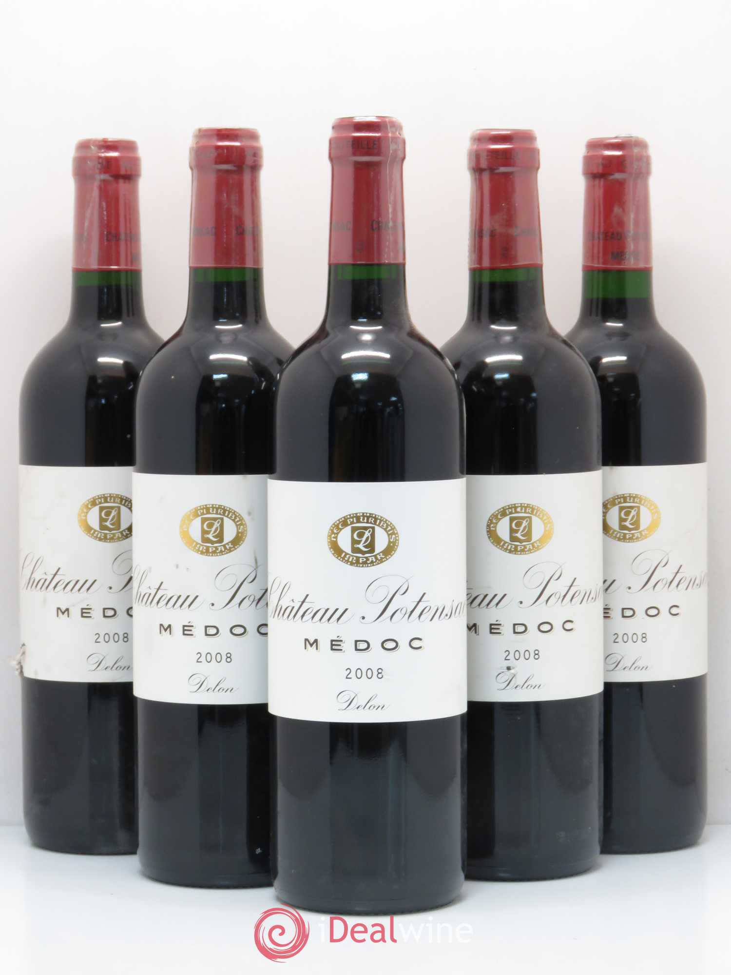 Château Potensac 2008 - Lot de 5 bouteilles - 0