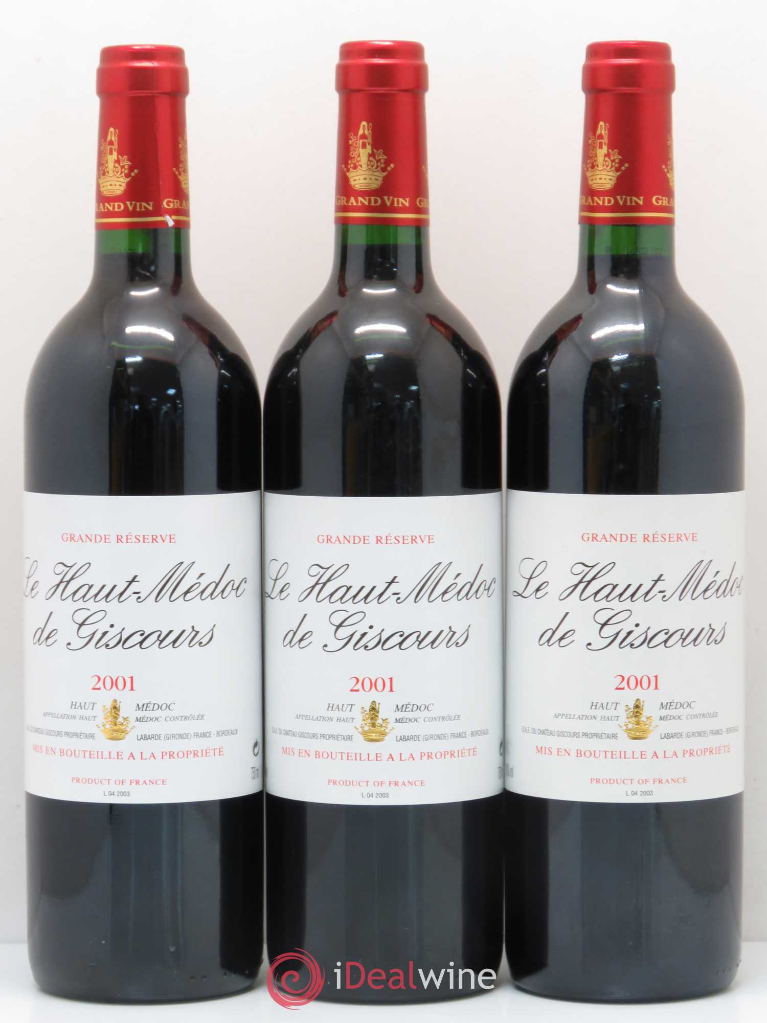 Haut-Médoc de Giscours 2001 - Lot de 6 bouteilles - 2