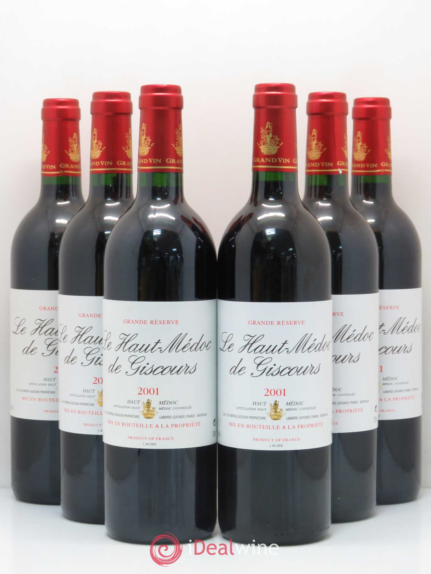 Haut-Médoc de Giscours 2001 - Lot de 6 bouteilles - 0