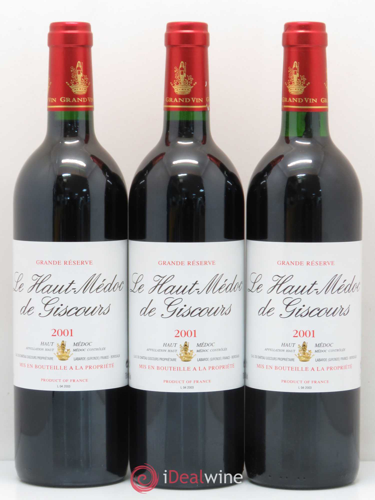 Haut-Médoc de Giscours 2001 - Lot de 6 bouteilles - 1