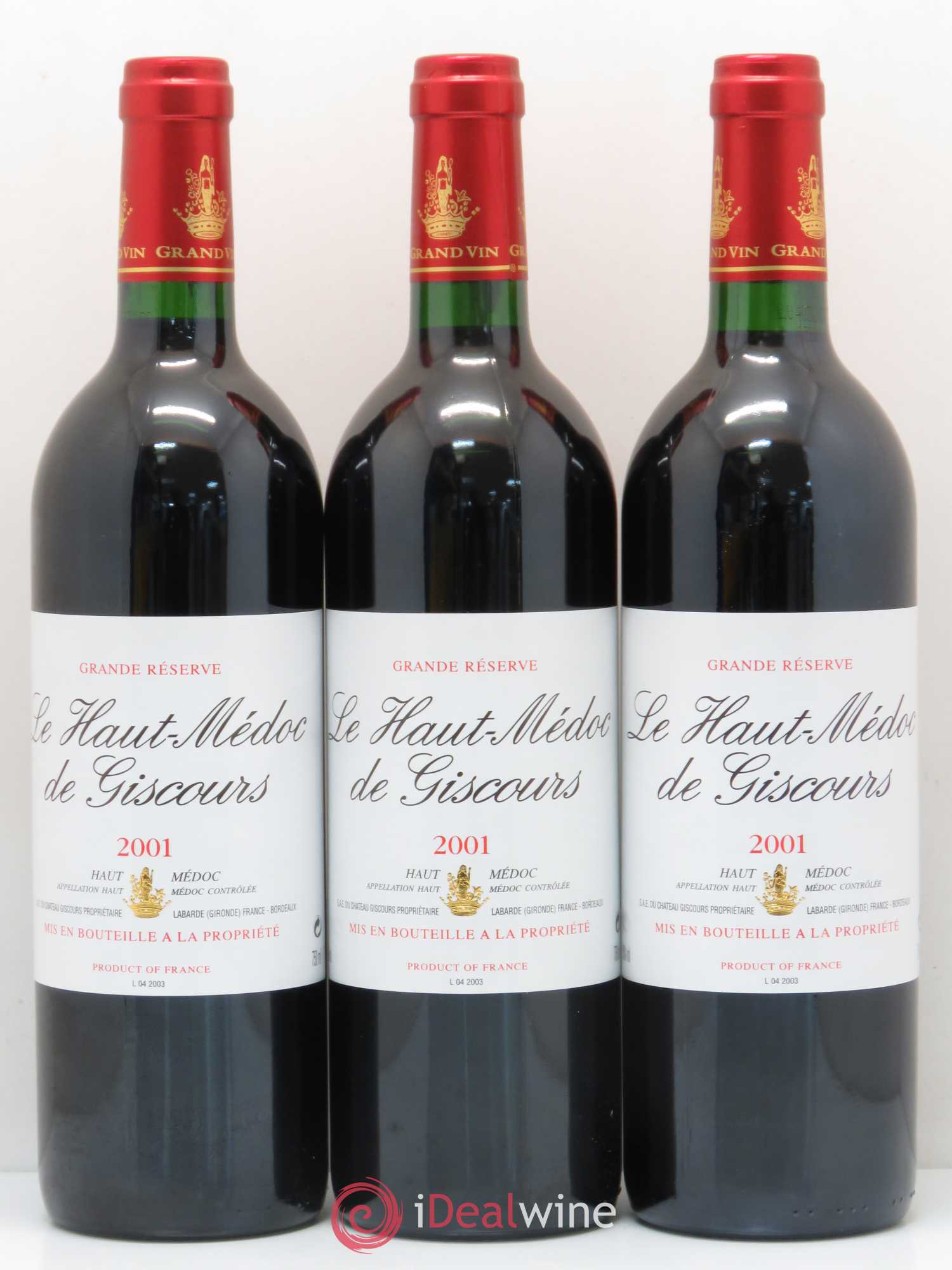 Haut-Médoc de Giscours 2001 - Lot de 6 bouteilles - 2