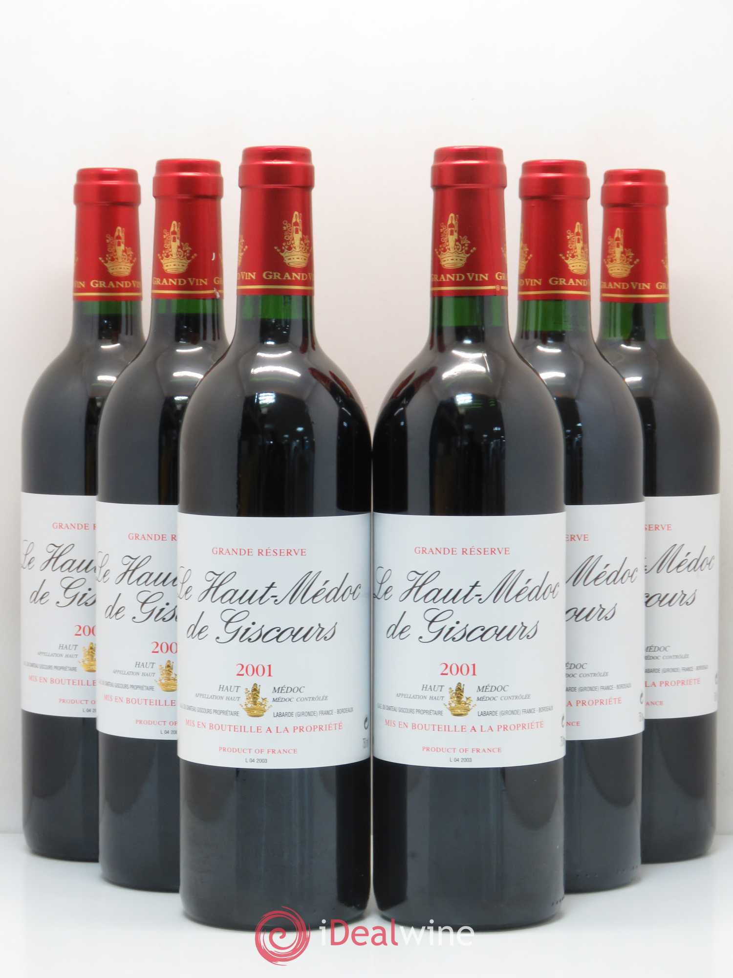 Haut-Médoc de Giscours 2001 - Lot de 6 bouteilles - 0
