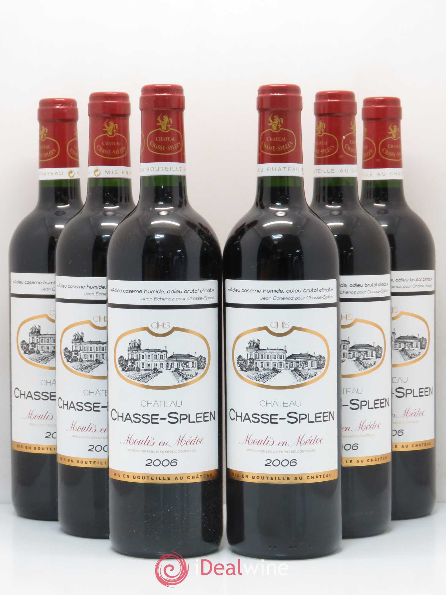 Château Chasse Spleen 2006 - Lot de 6 bouteilles - 0