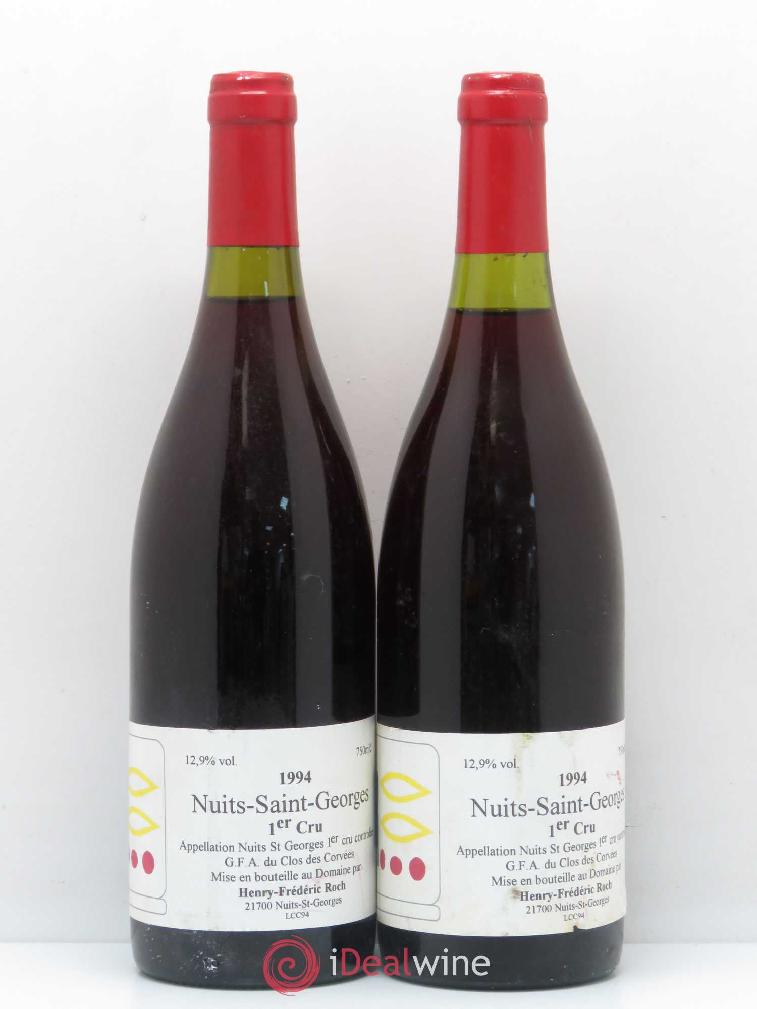 Nuits-Saint-Georges 1er Cru Prieuré Roch 1994 - Lot de 2 bouteilles - 0