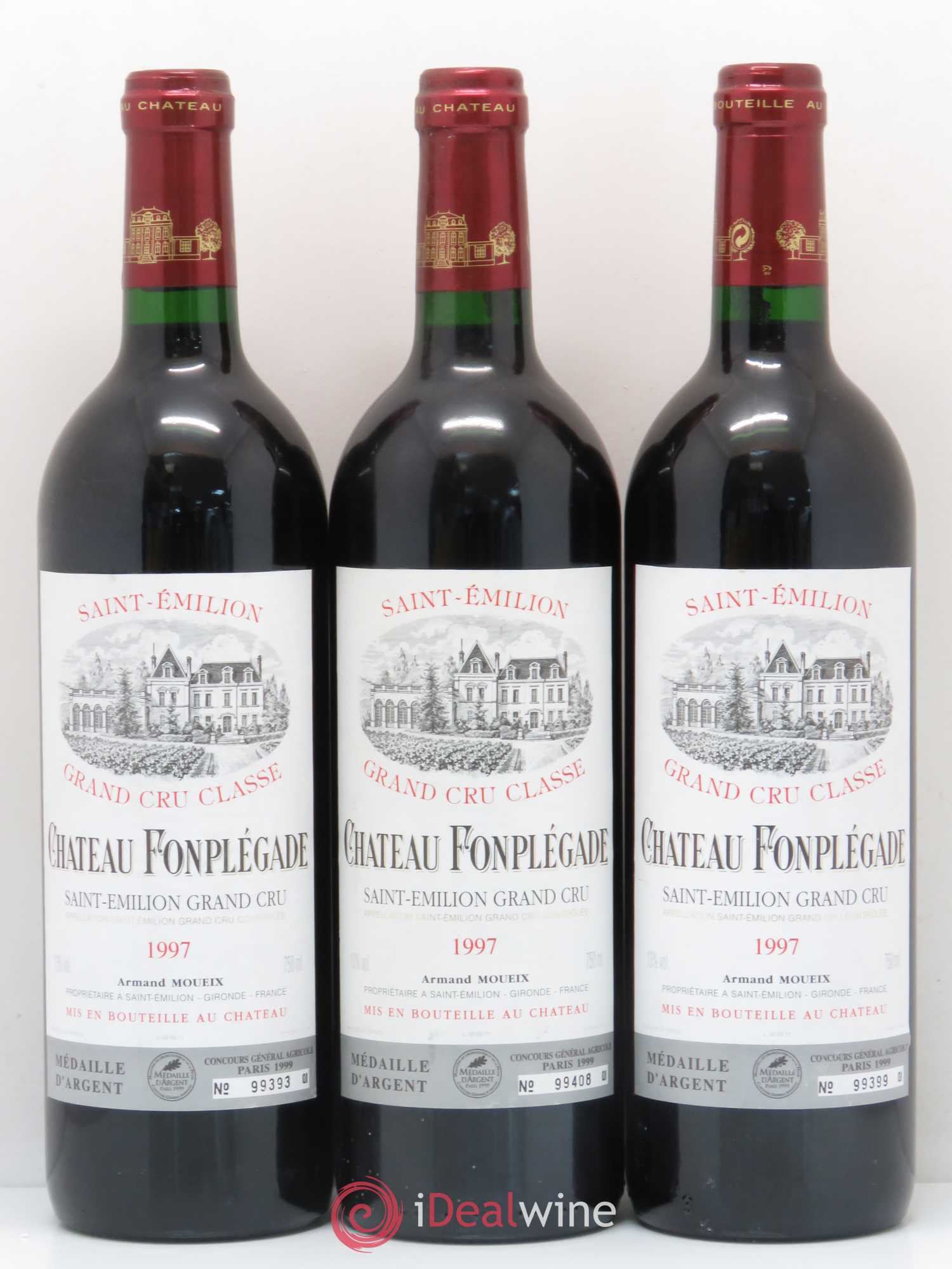 Château Fonplegade Grand Cru Classé 1997 - Lot de 6 bouteilles - 2