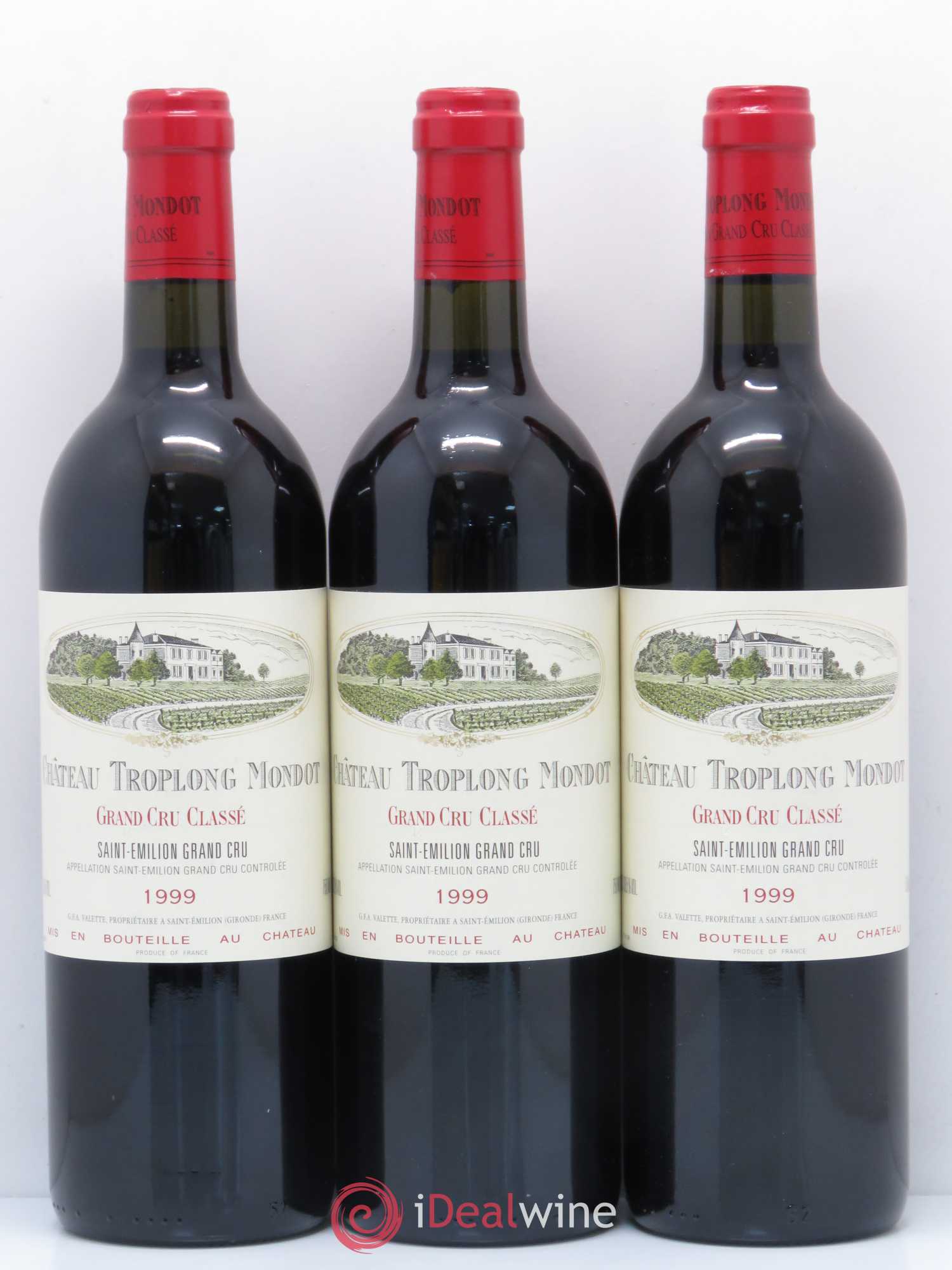 Château Troplong Mondot 1er Grand Cru Classé B 1999 - Lotto di 6 bottiglie - 1