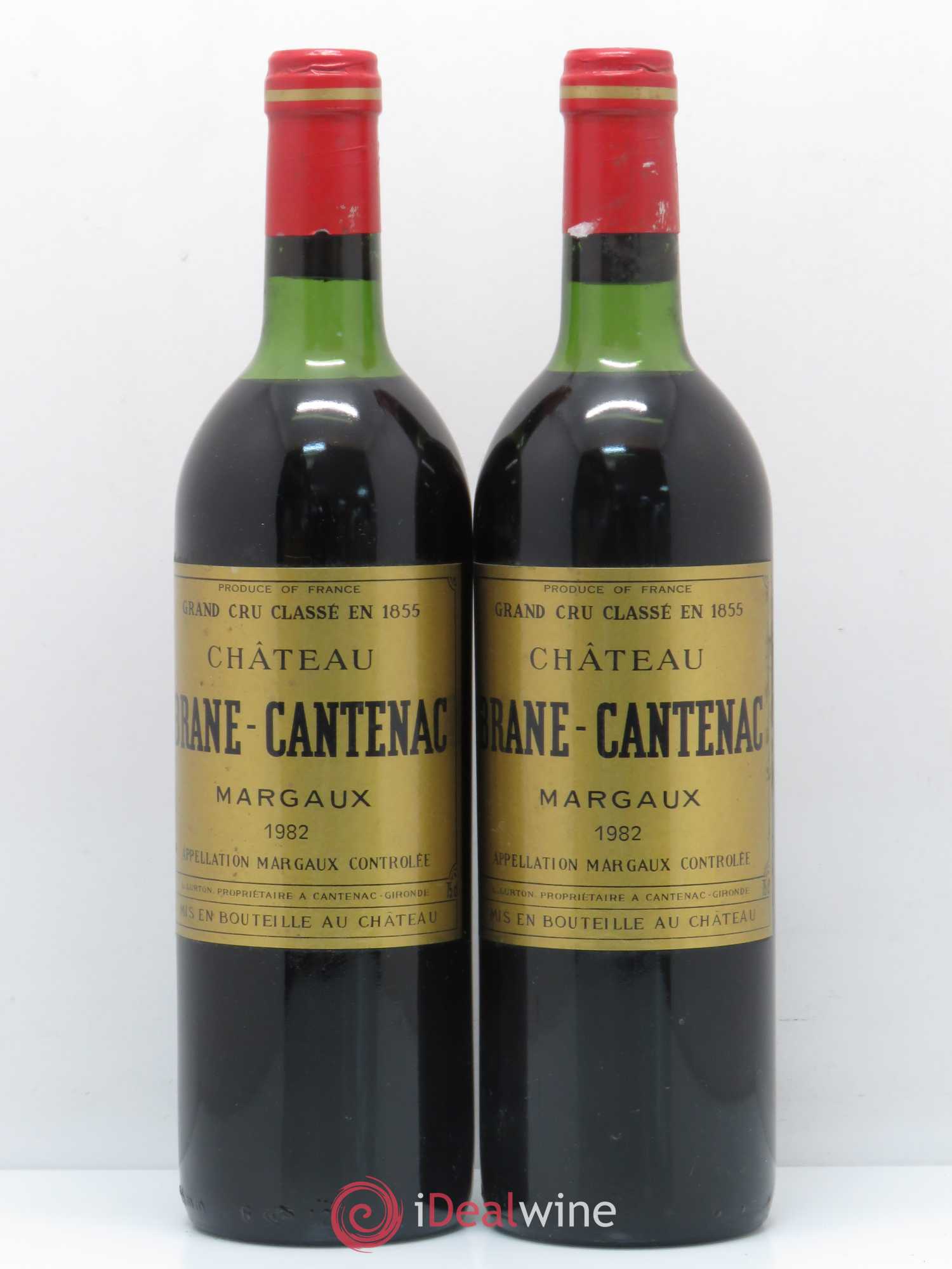 Château Brane Cantenac 2ème Grand Cru Classé 1982 - Lot de 2 bouteilles - 0