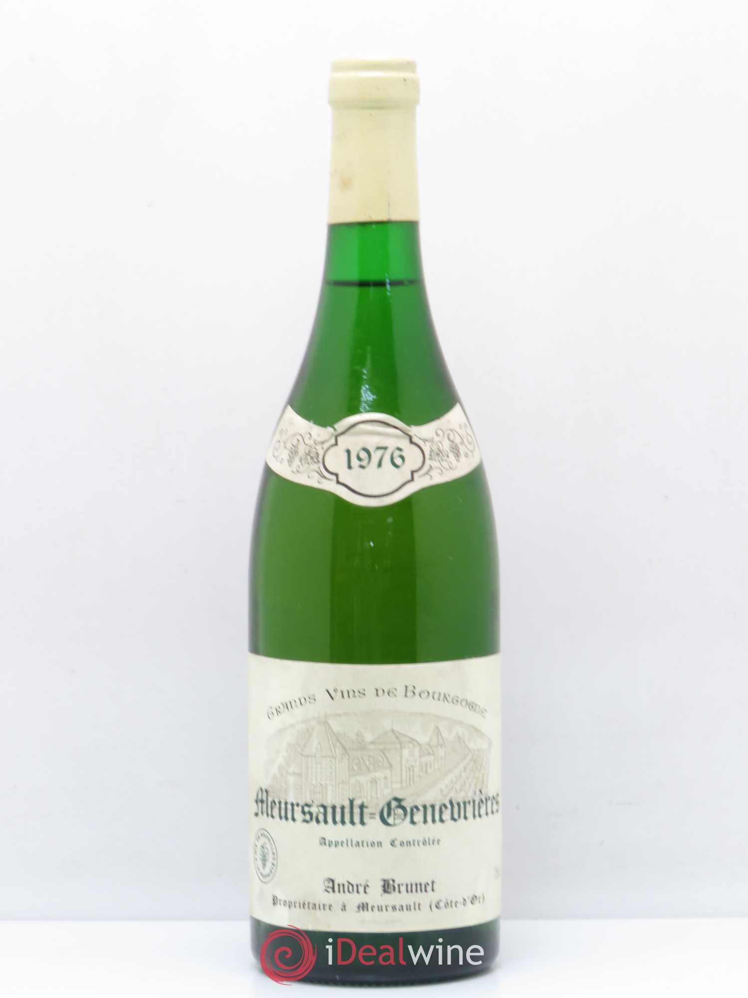 Meursault Genevrières André Brunet 1976 - Posten von 1 Flasche - 0