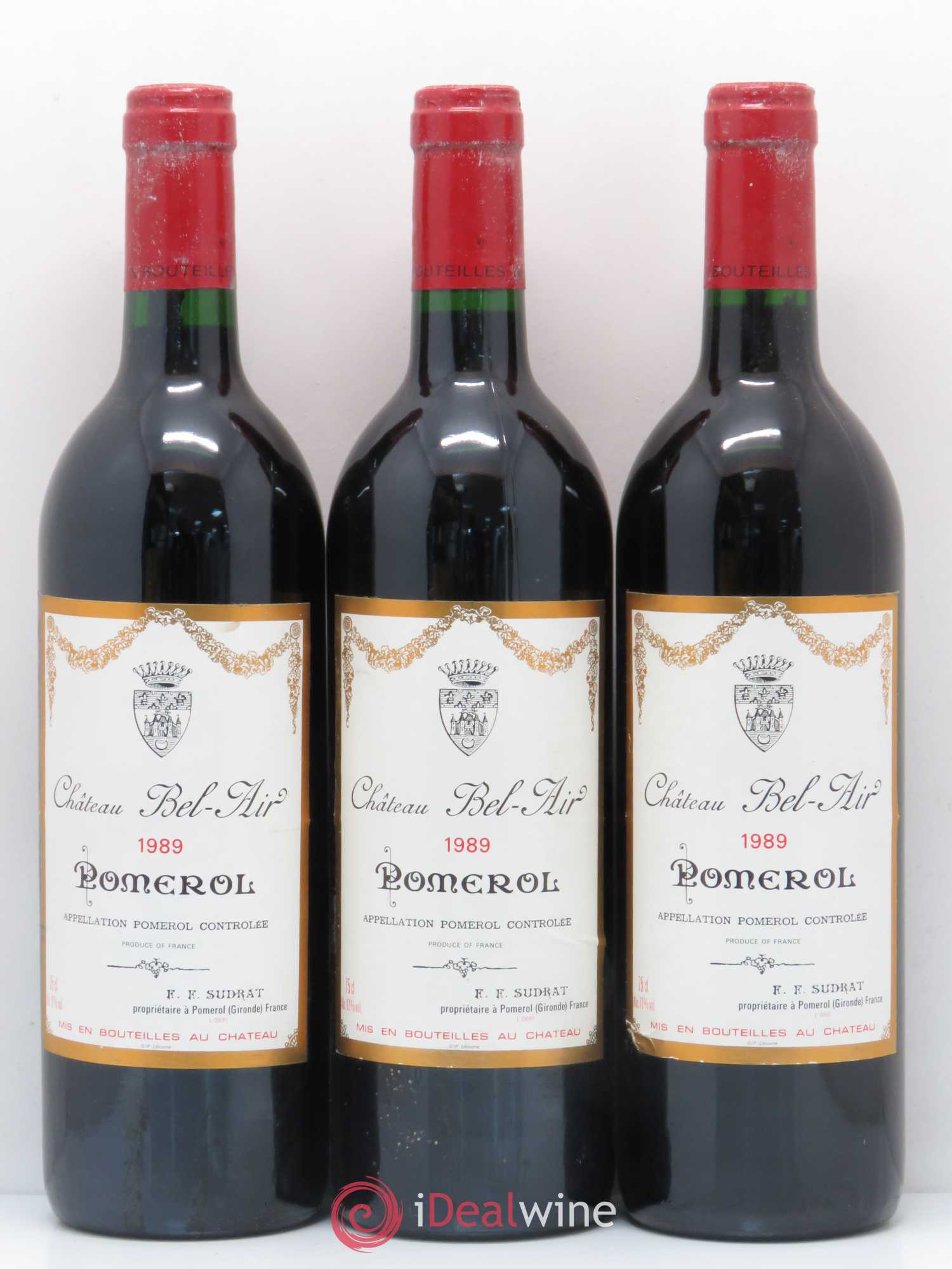 Château Bel Air 1989 - Lot de 12 bouteilles - 1