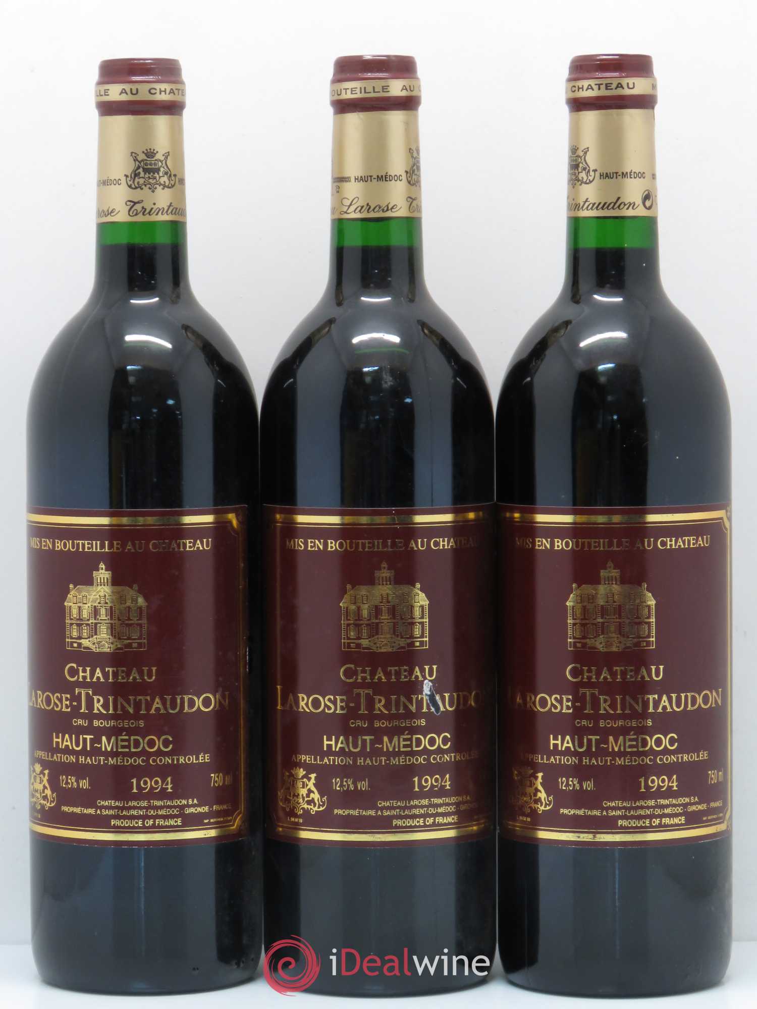 Château Larose Trintaudon Cru Bourgeois 1994 - Lot de 6 bouteilles - 1