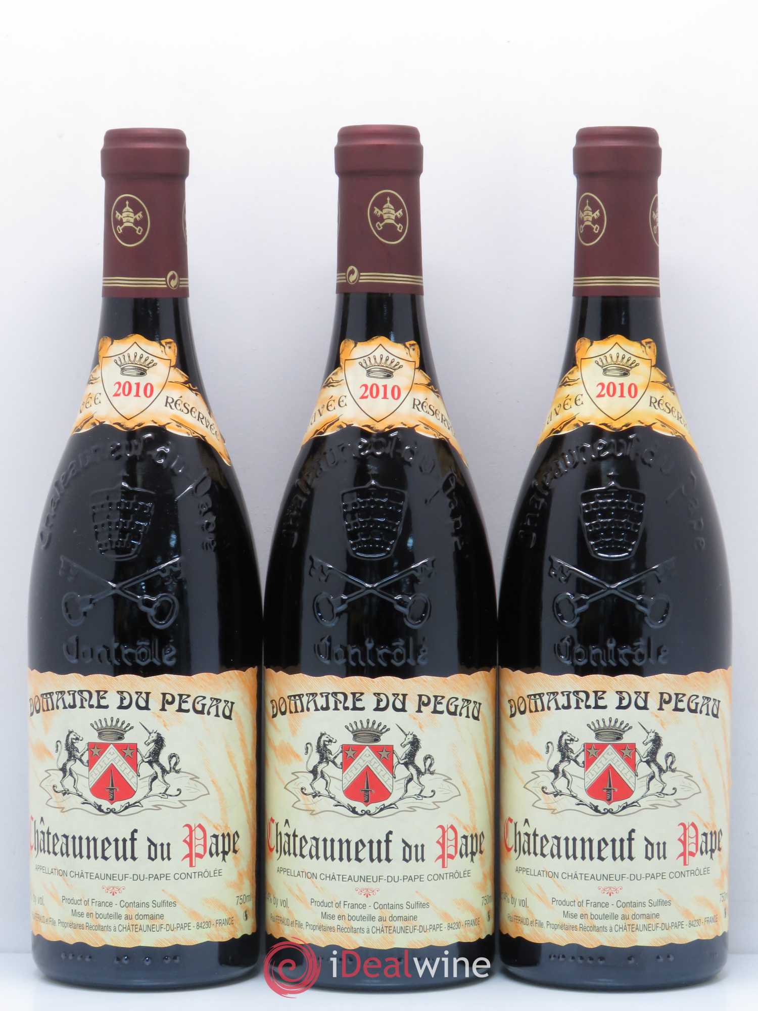 Châteauneuf-du-Pape Domaine du Pégau Cuvée Réservée Paul et Laurence Féraud 2010 - Lot de 6 bouteilles - 1