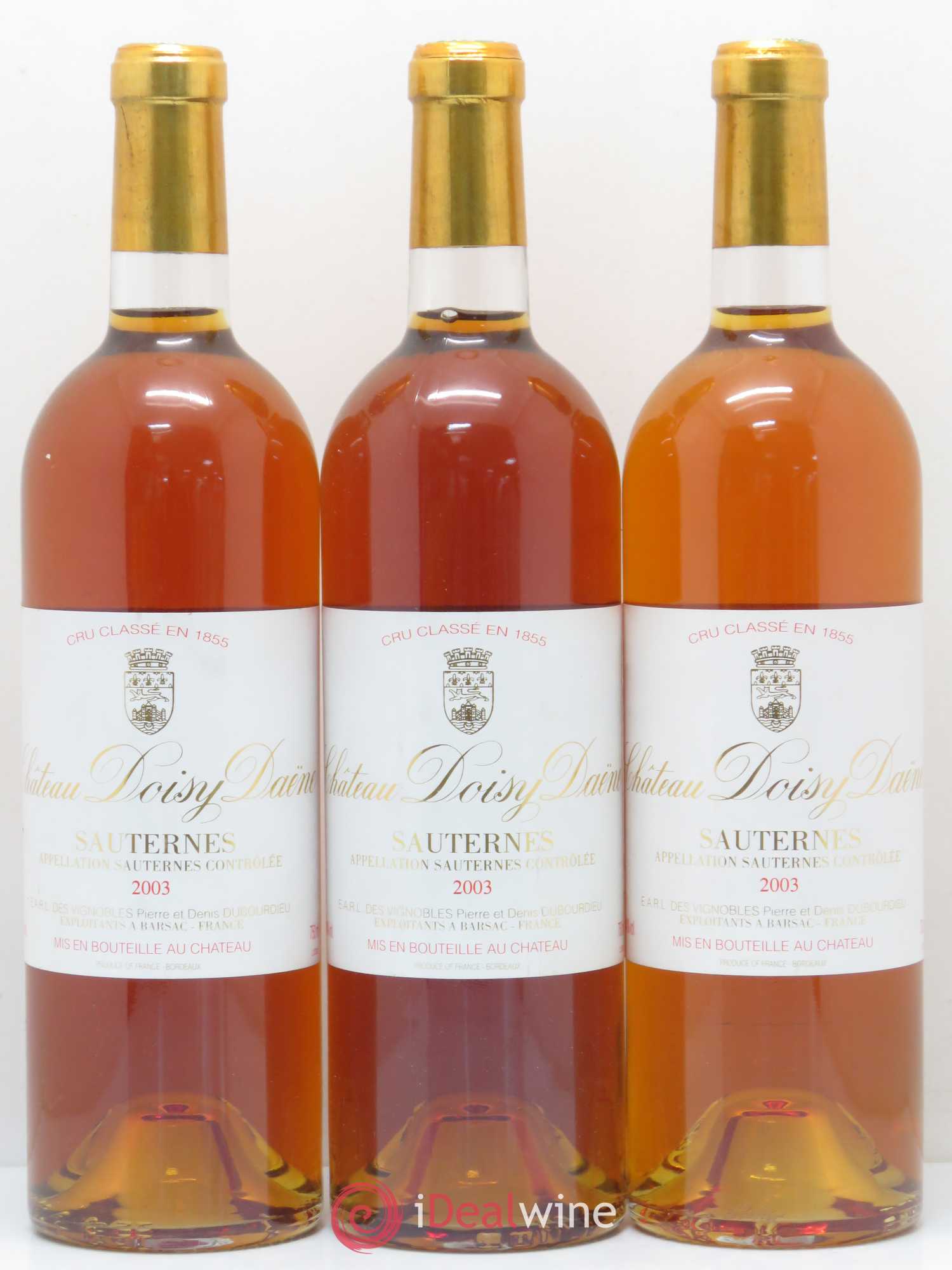 Château Doisy Daëne 2ème Grand Cru Classé 2003 - Lotto di 3 bottiglie - 0
