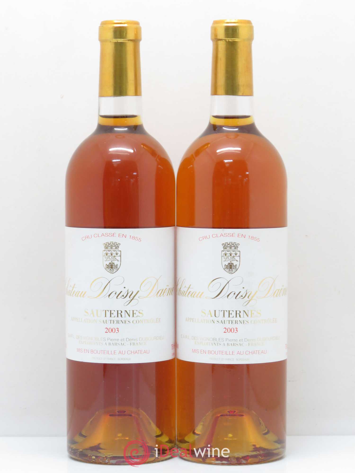 Château Doisy Daëne 2ème Grand Cru Classé 2003 - Lotto di 2 bottiglie - 0