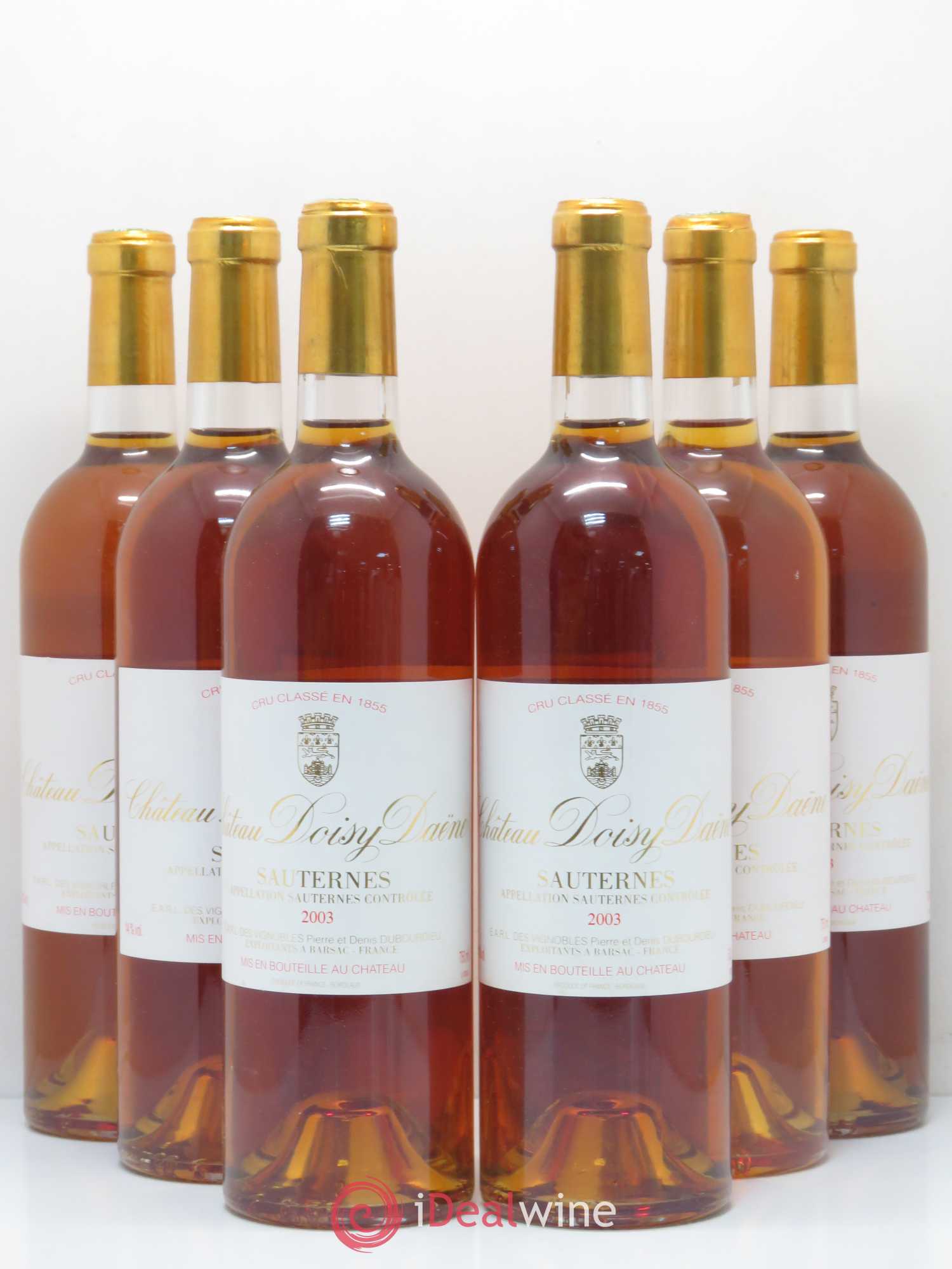 Château Doisy Daëne 2ème Grand Cru Classé 2003 - Lotto di 6 bottiglie - 0