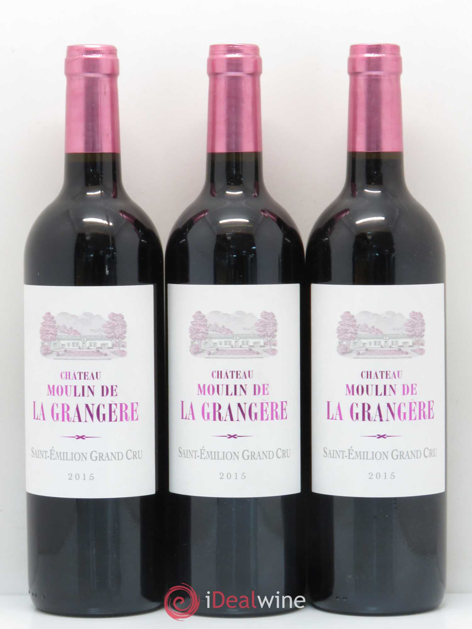 Saint-Émilion Grand Cru Château Moulin de La Grangère 2015 - Lot de 6 bouteilles - 1