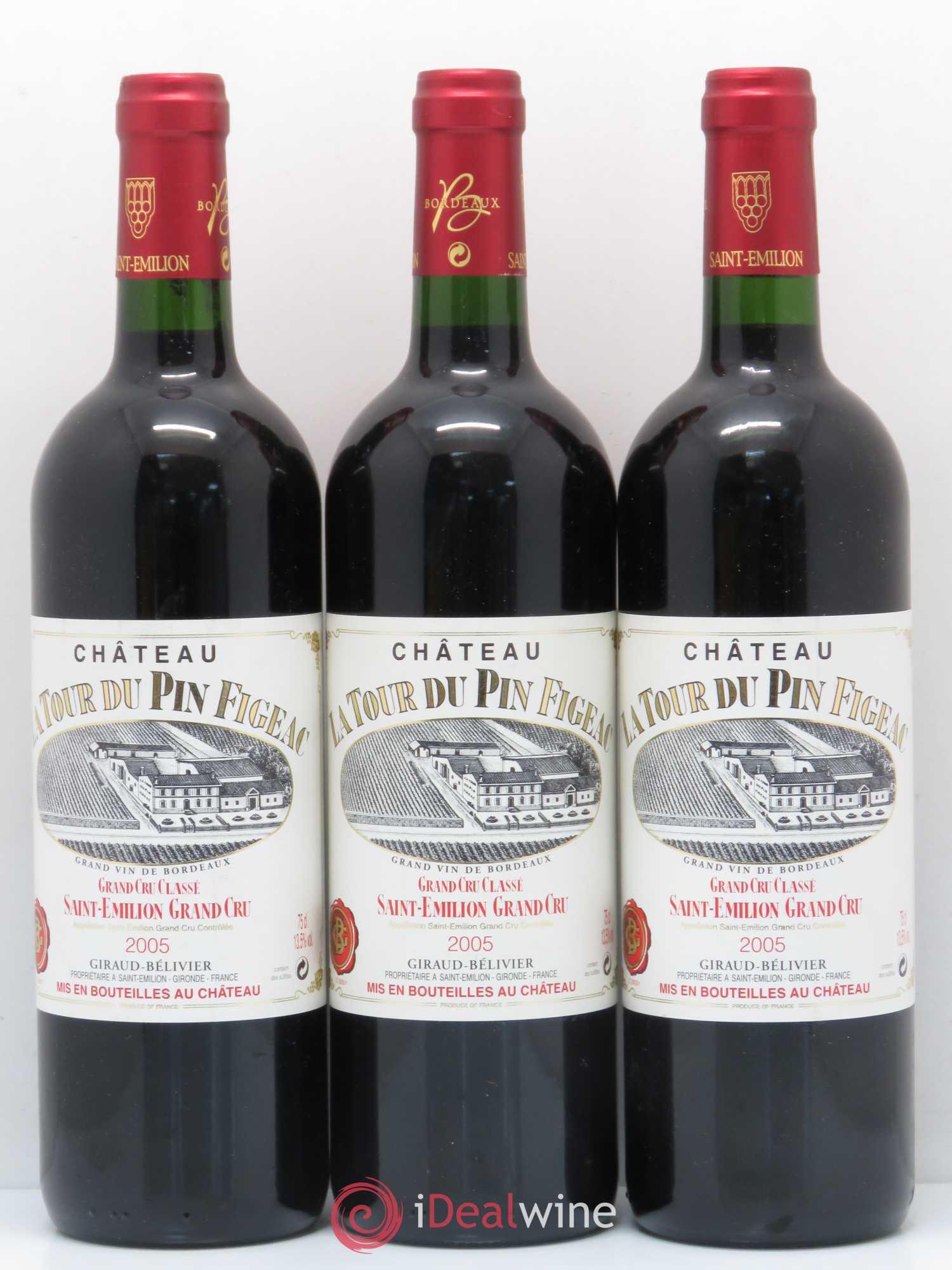 Château la Tour du Pin Figeac 2005 - Lot de 3 bouteilles - 0