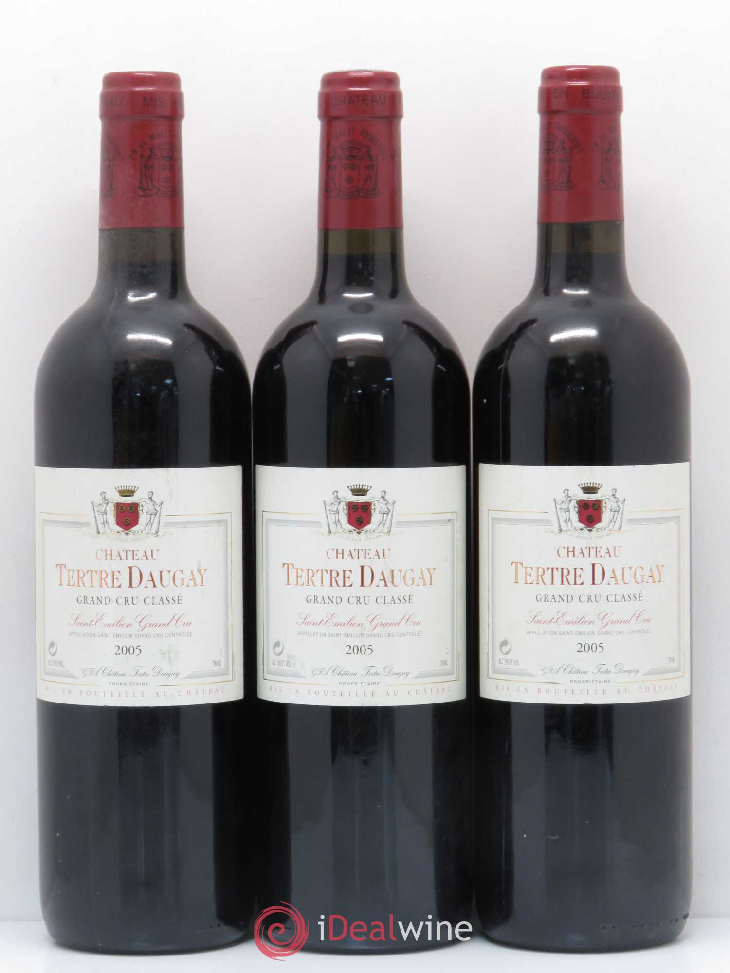 Château Tertre Daugay Grand Cru Classé 2005 - Lot de 3 bouteilles - 0
