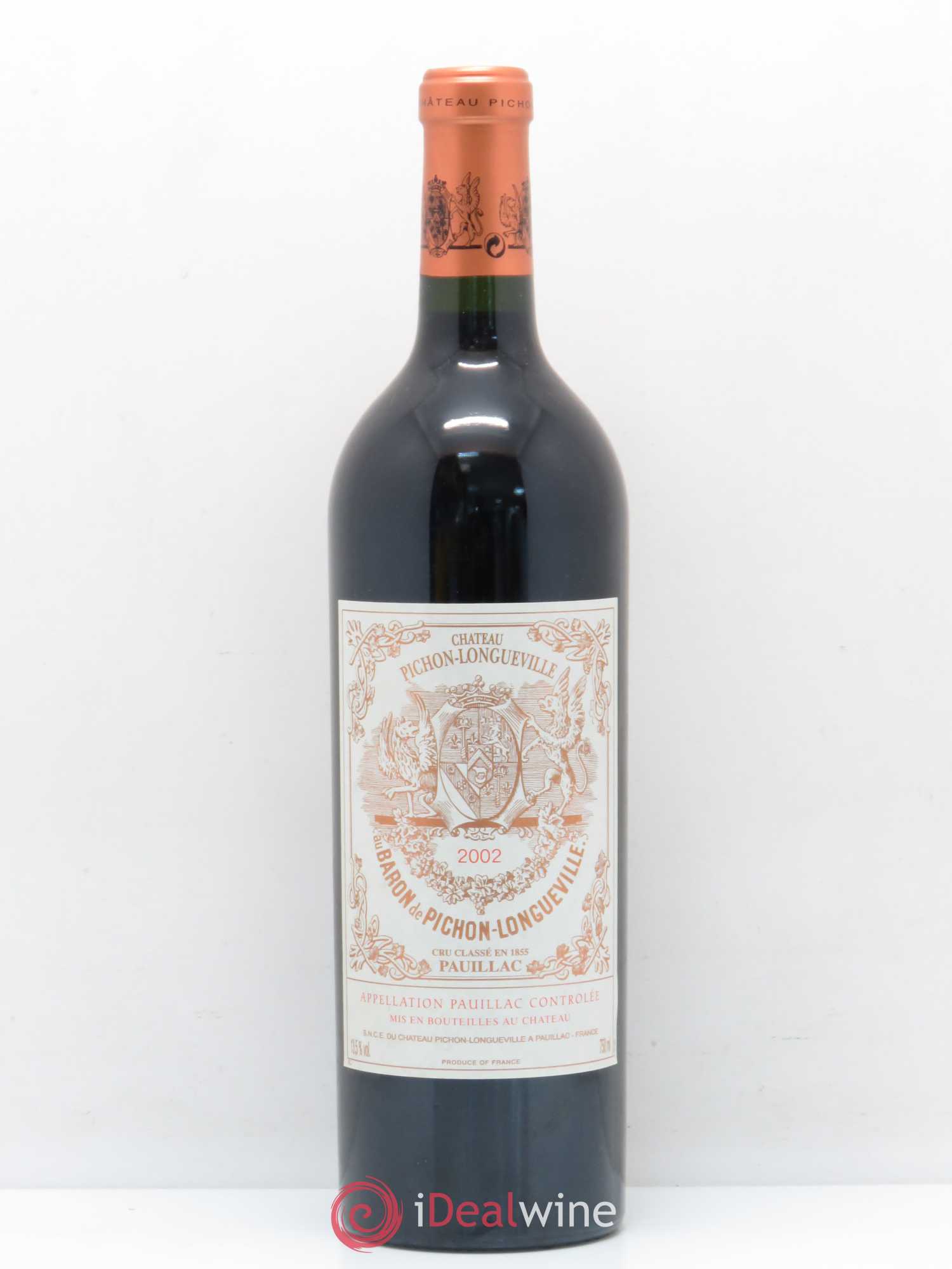 Pichon Longueville Baron 2ème Grand Cru Classé 2002 - Lot de 1 bouteille - 0